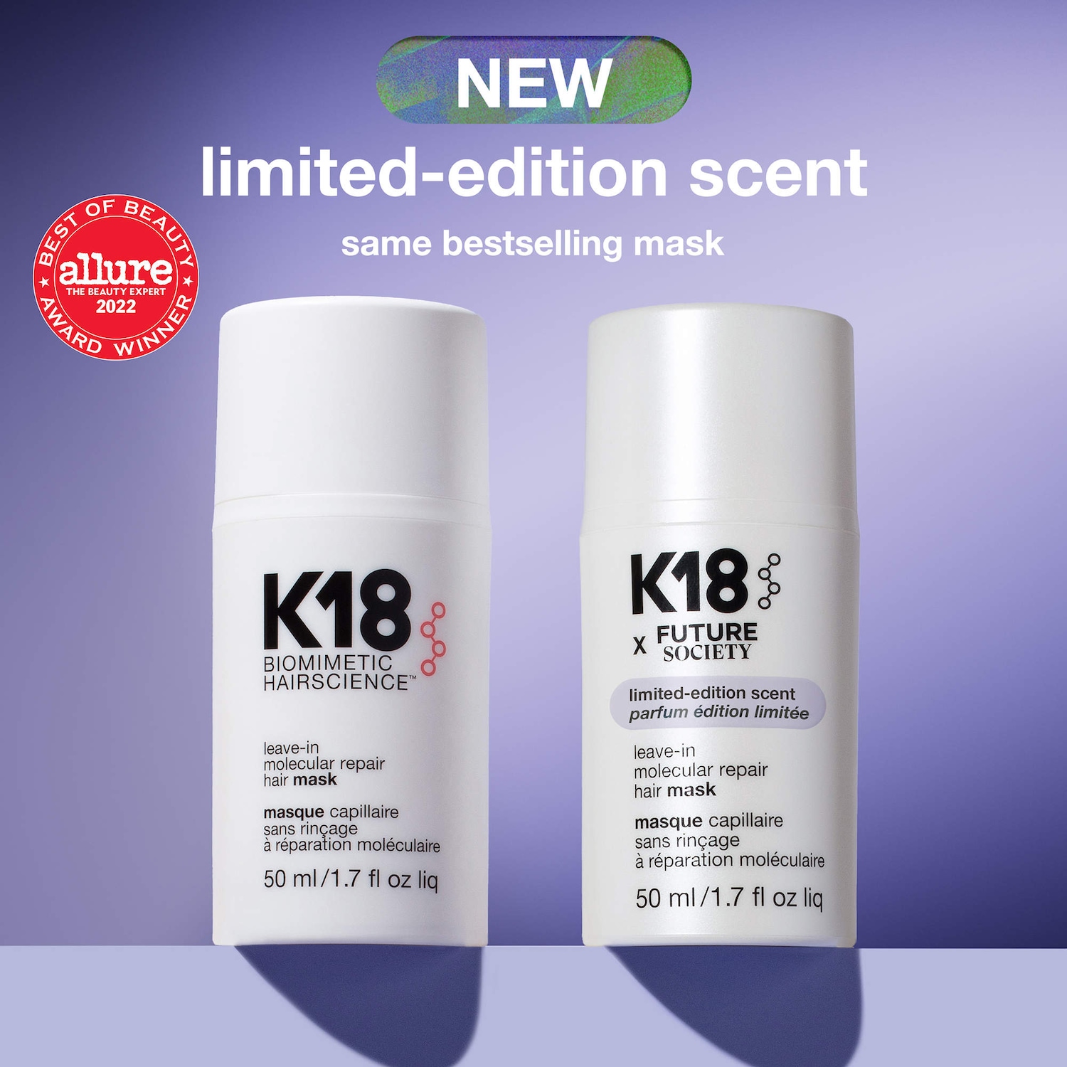 Leave-in Molecular Repair Hair Mask - K18 Biomimetic Hairscience