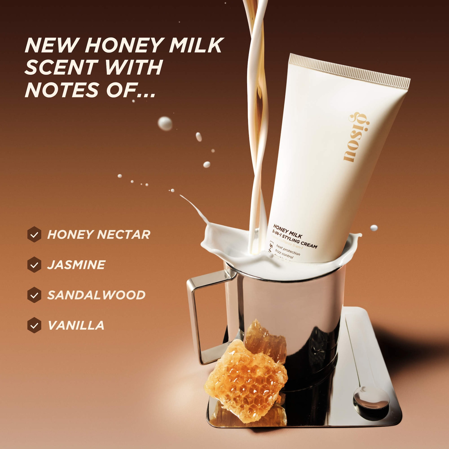 Gisou Honey Milk Styling Cream - Thumbnail 4