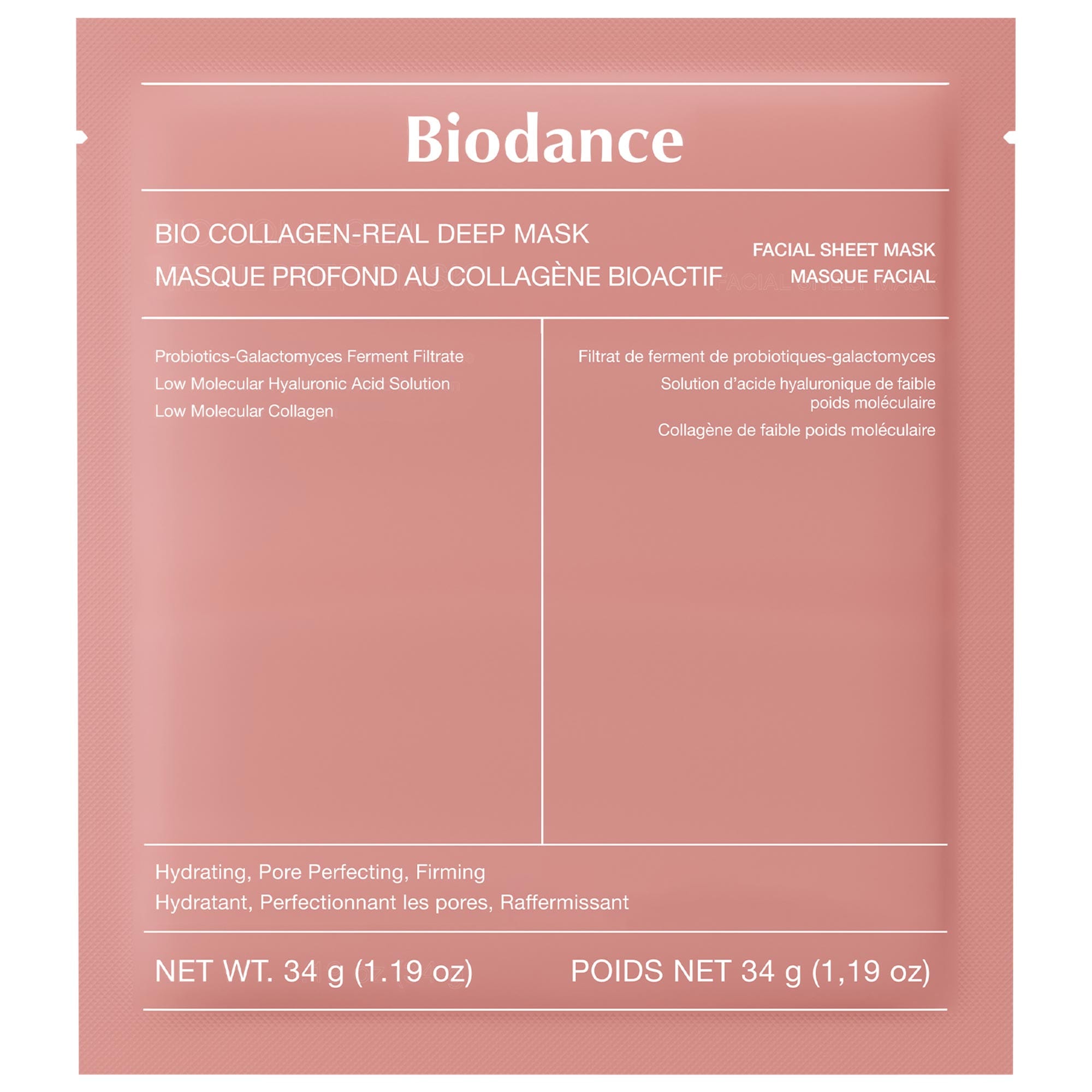 Biodance Bio Collagen Real Deep Mask for Pore Minimizing & Firming Care 1 Mask (1.19oz)/34 g