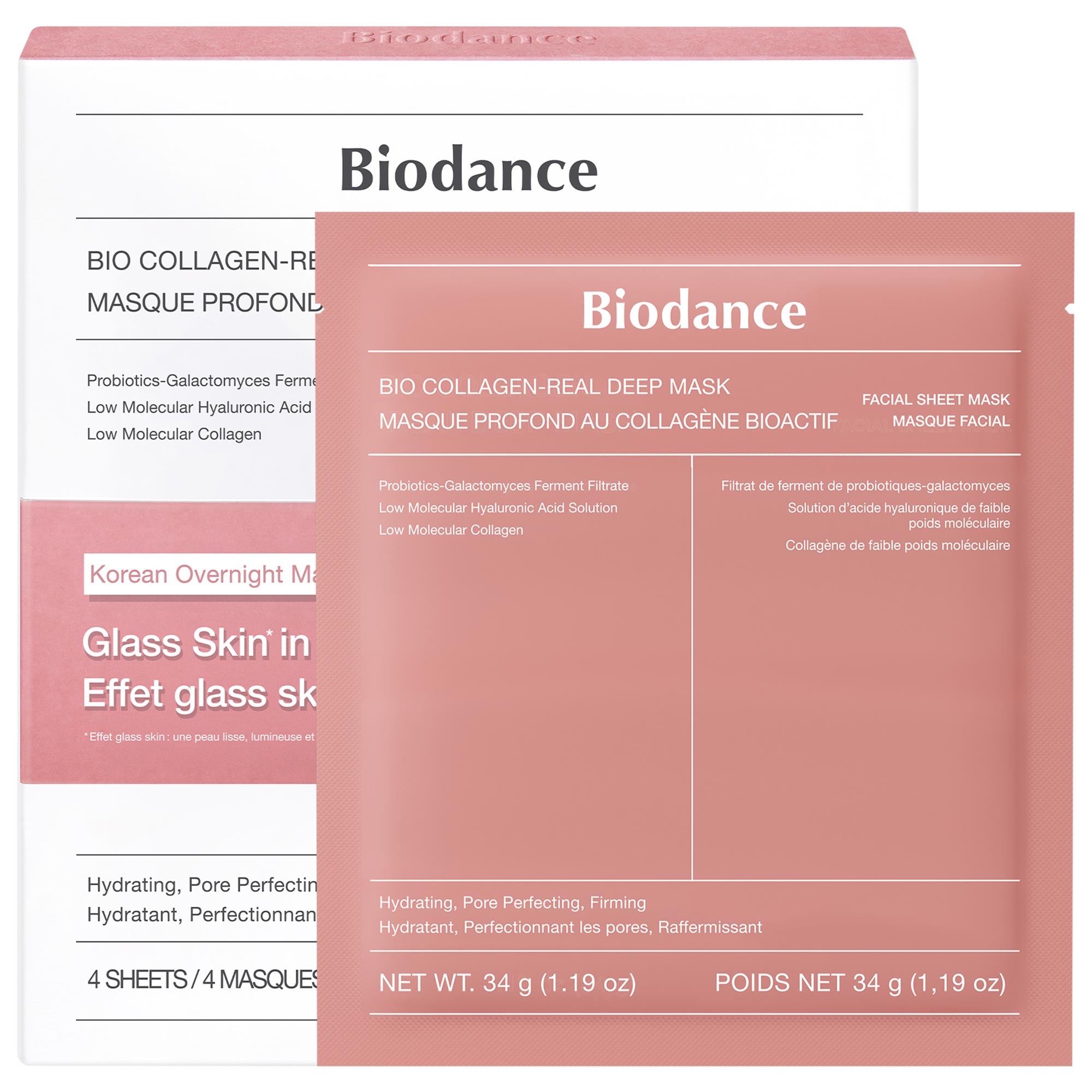 Thumbnail of Biodance Bio Collagen Real Deep Mask for Pore Minimizing & Firming Care 4 masks (4.79oz; 1.19oz each)/136g (34g each)