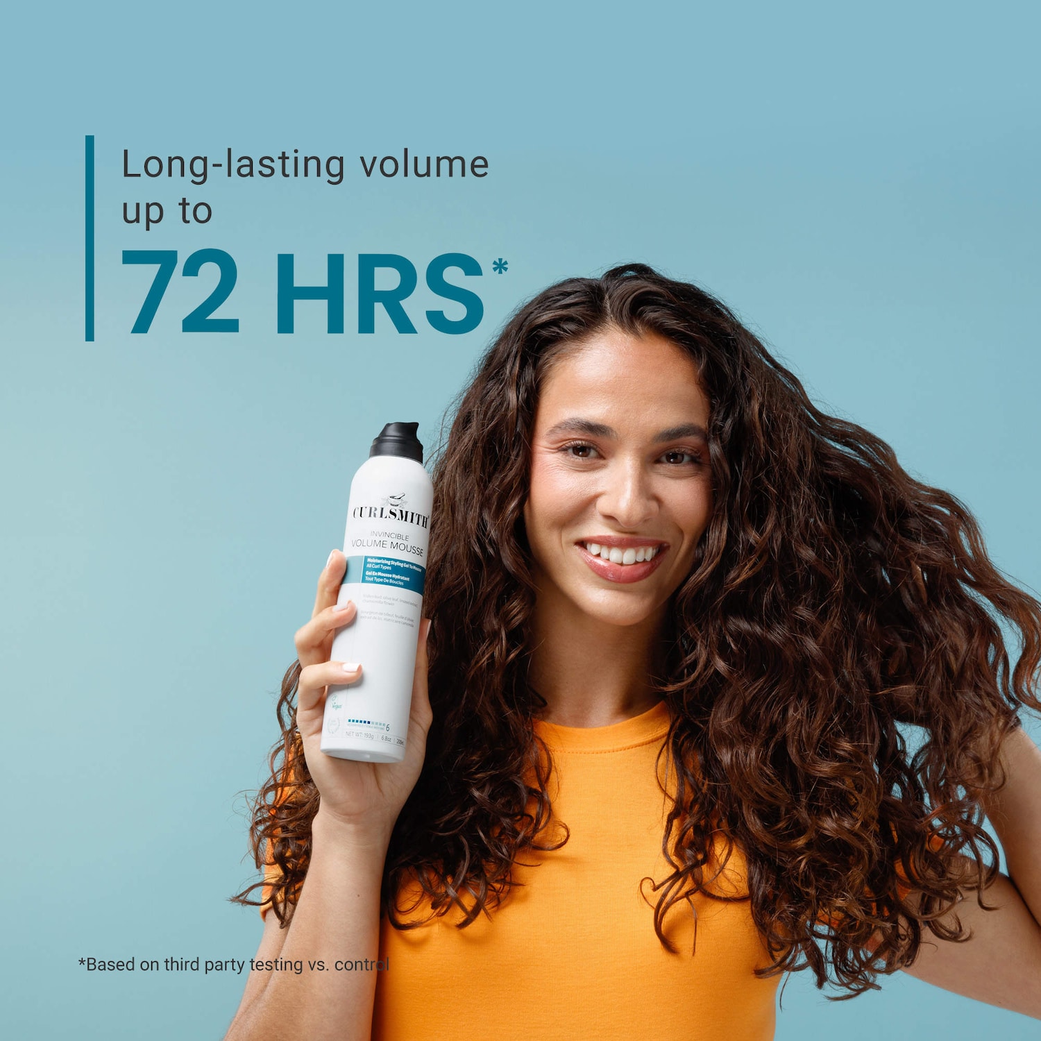 Invincible Moisturizing Gel to Mousse Styling Foam - Curlsmith