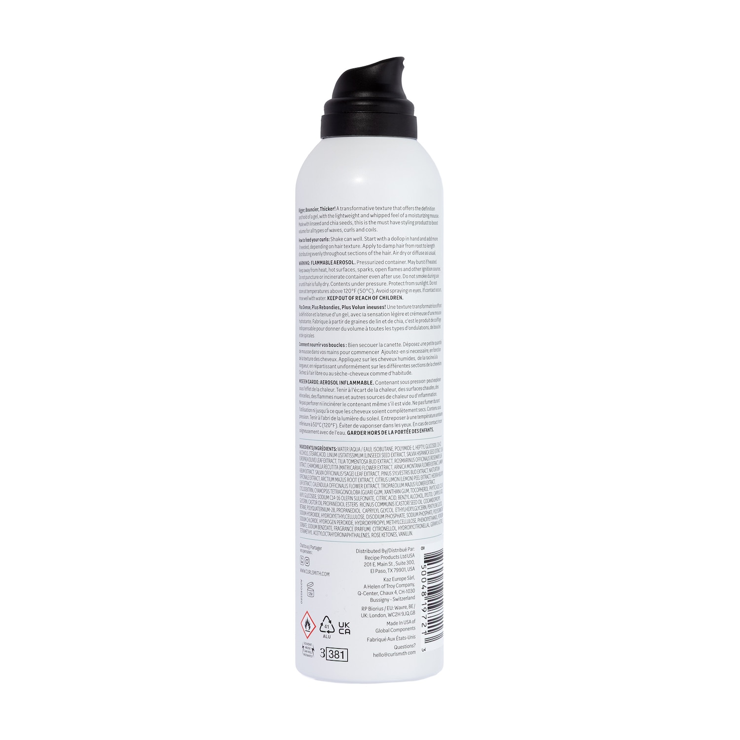 Invincible Moisturizing Gel to Mousse Styling Foam - Curlsmith