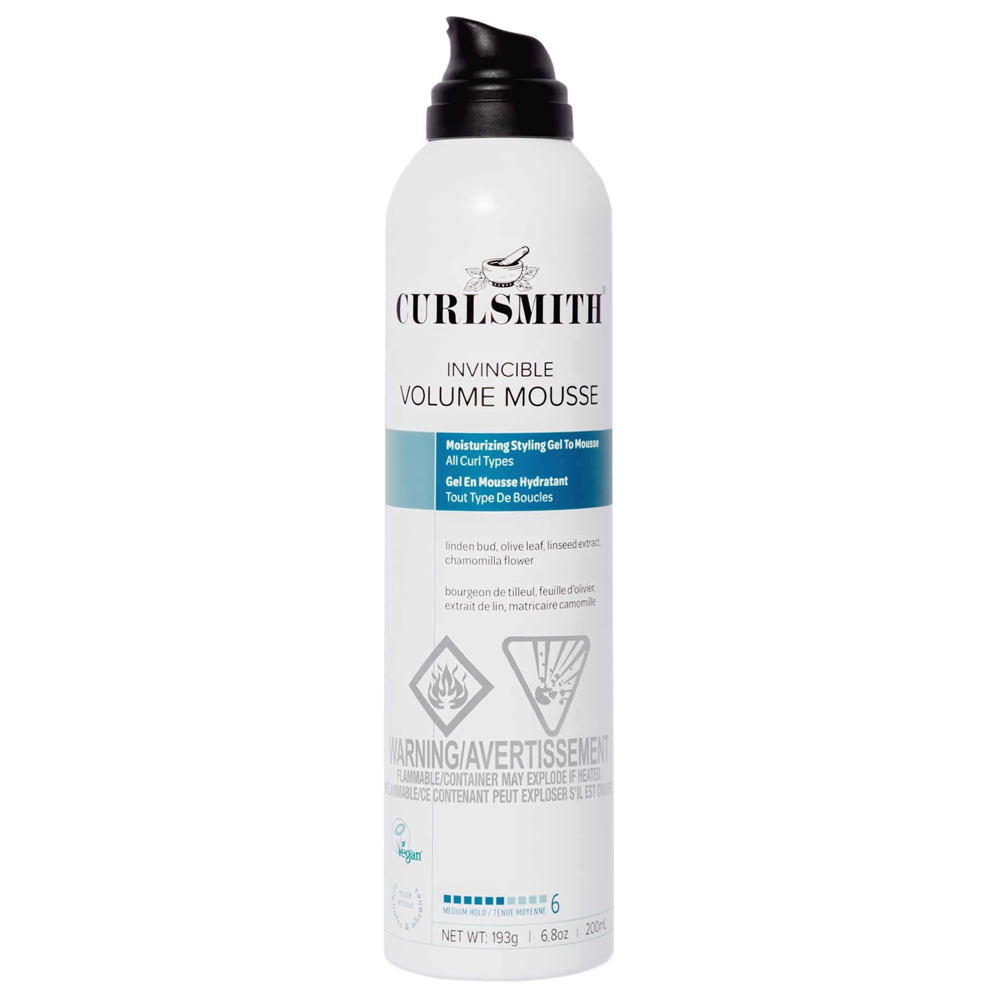 Invincible Moisturizing Gel to Mousse Styling Foam - Curlsmith