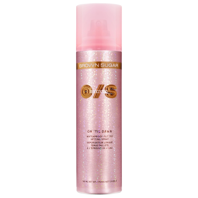 On 'Til Dawn Waterproof Glitter Setting Spray - Brown Sugar