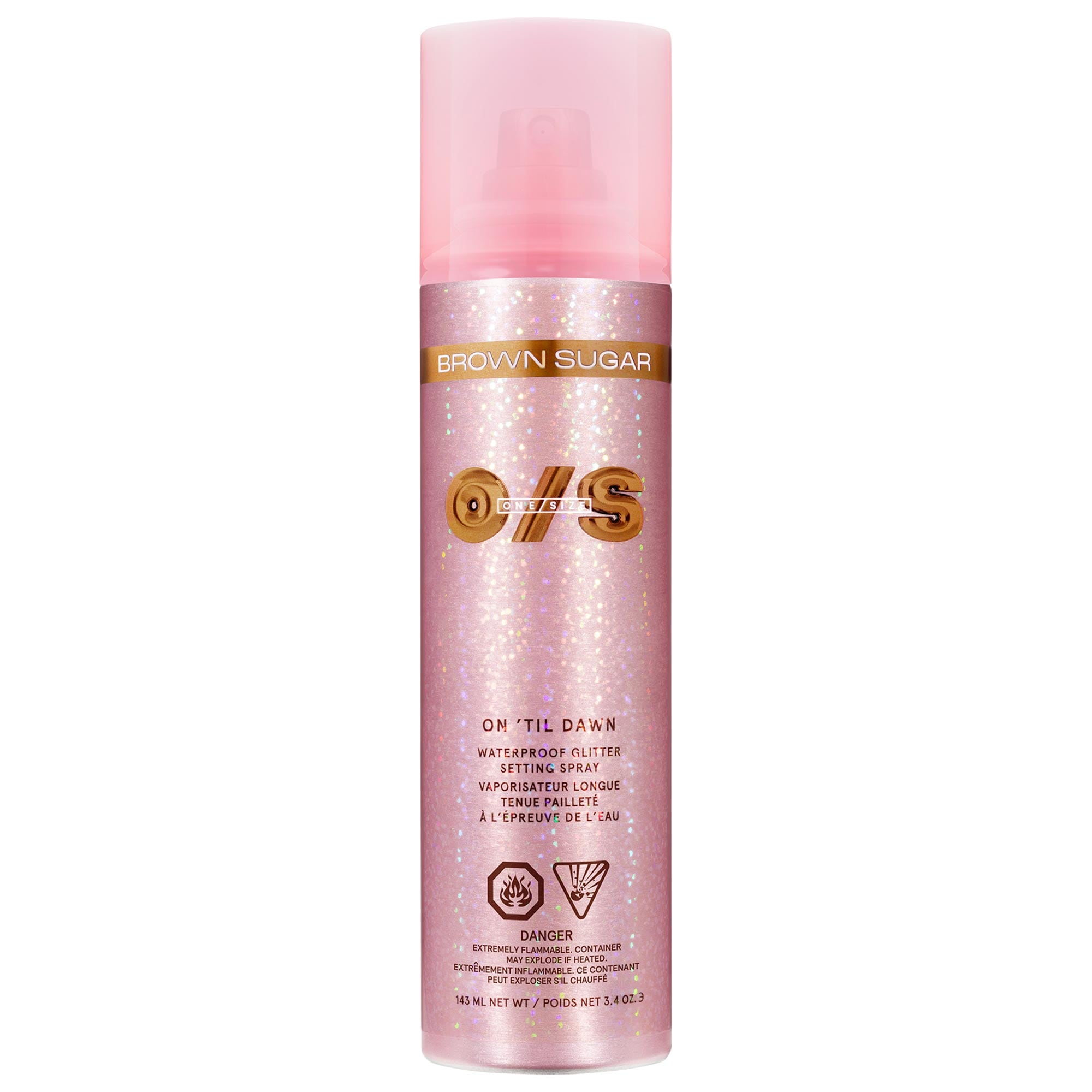 ONE/SIZE by Patrick Starrr On 'Til Dawn Waterproof Glitter Setting Spray Brown Sugar 3.4 oz/143 mL