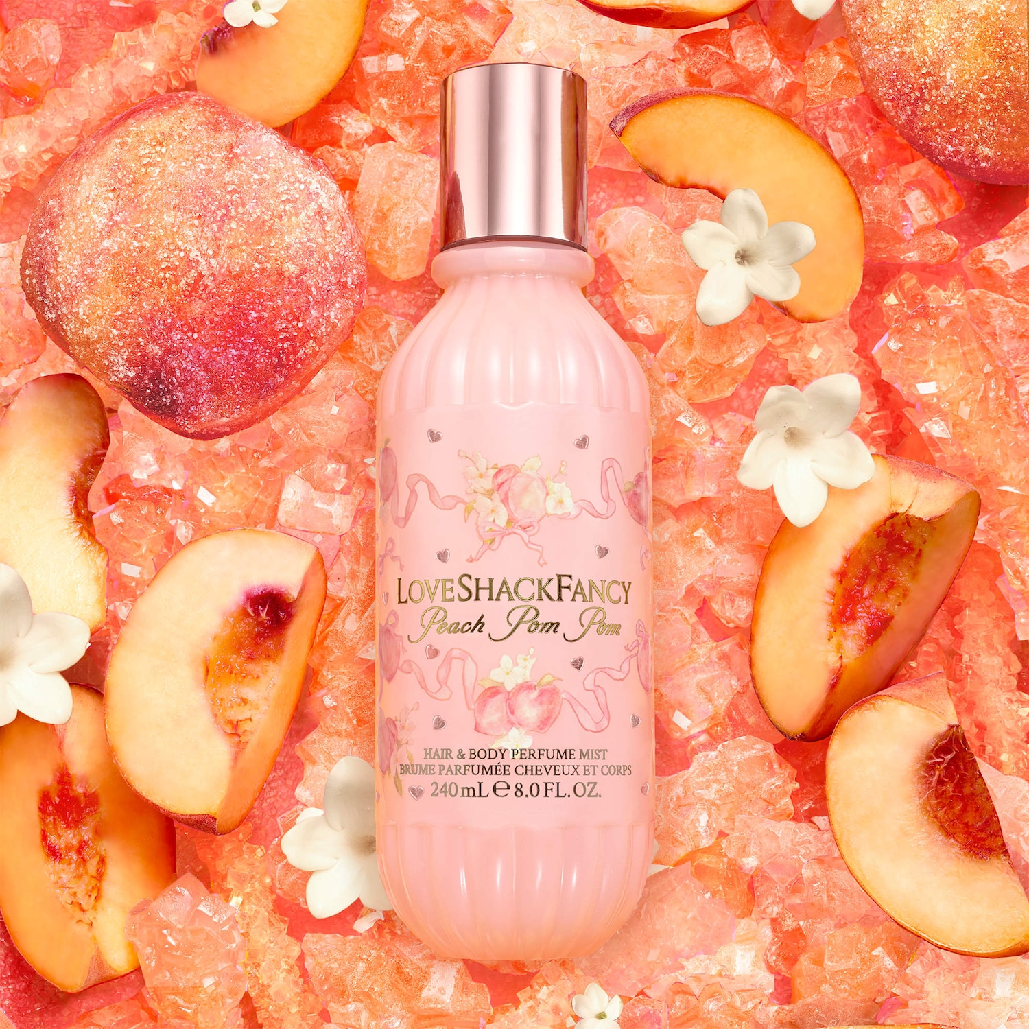 Peach Pom Pom Hair & Body Perfume Mist - LoveShackFancy | Sephora