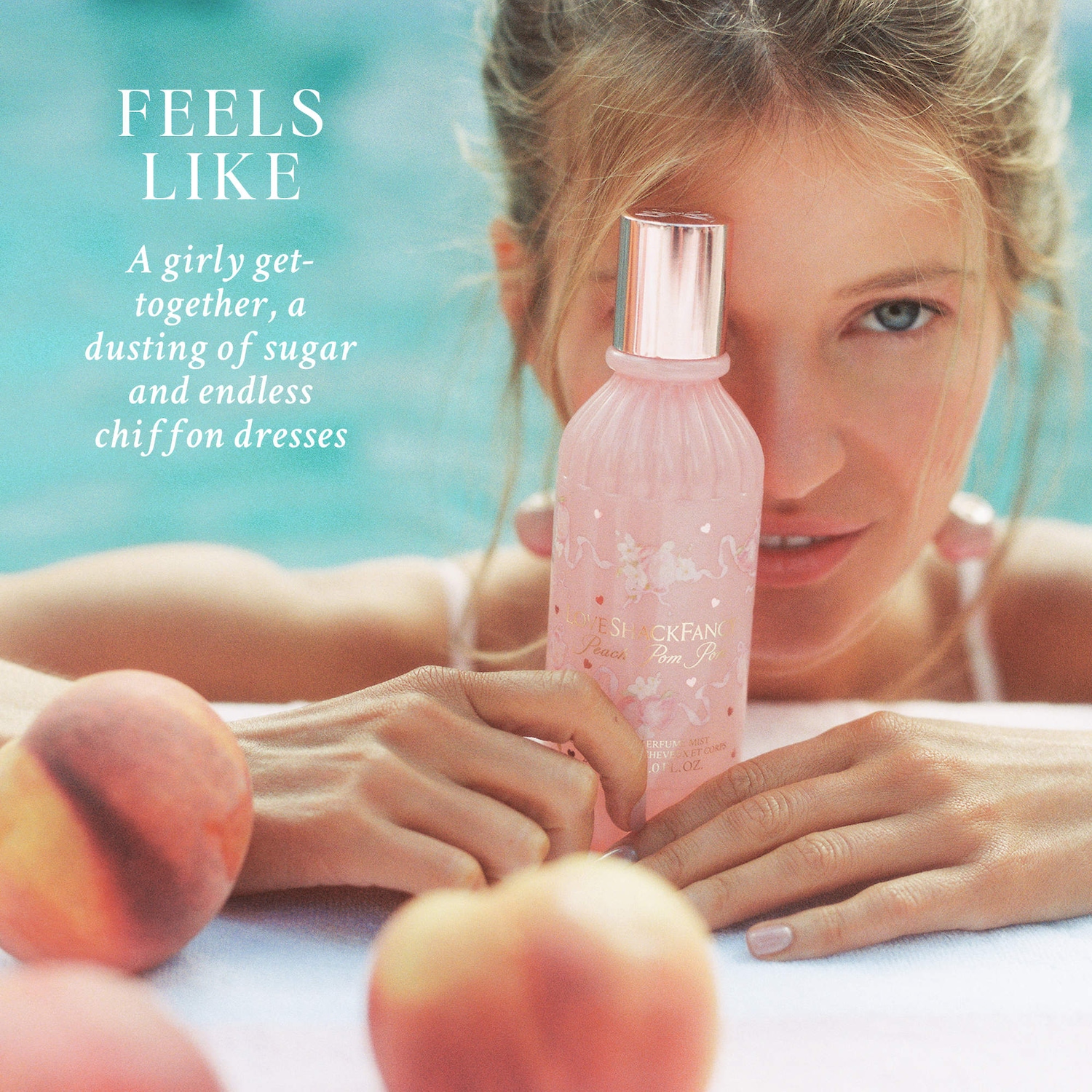 Peach Pom Pom Hair & Body Perfume Mist - LoveShackFancy | Sephora