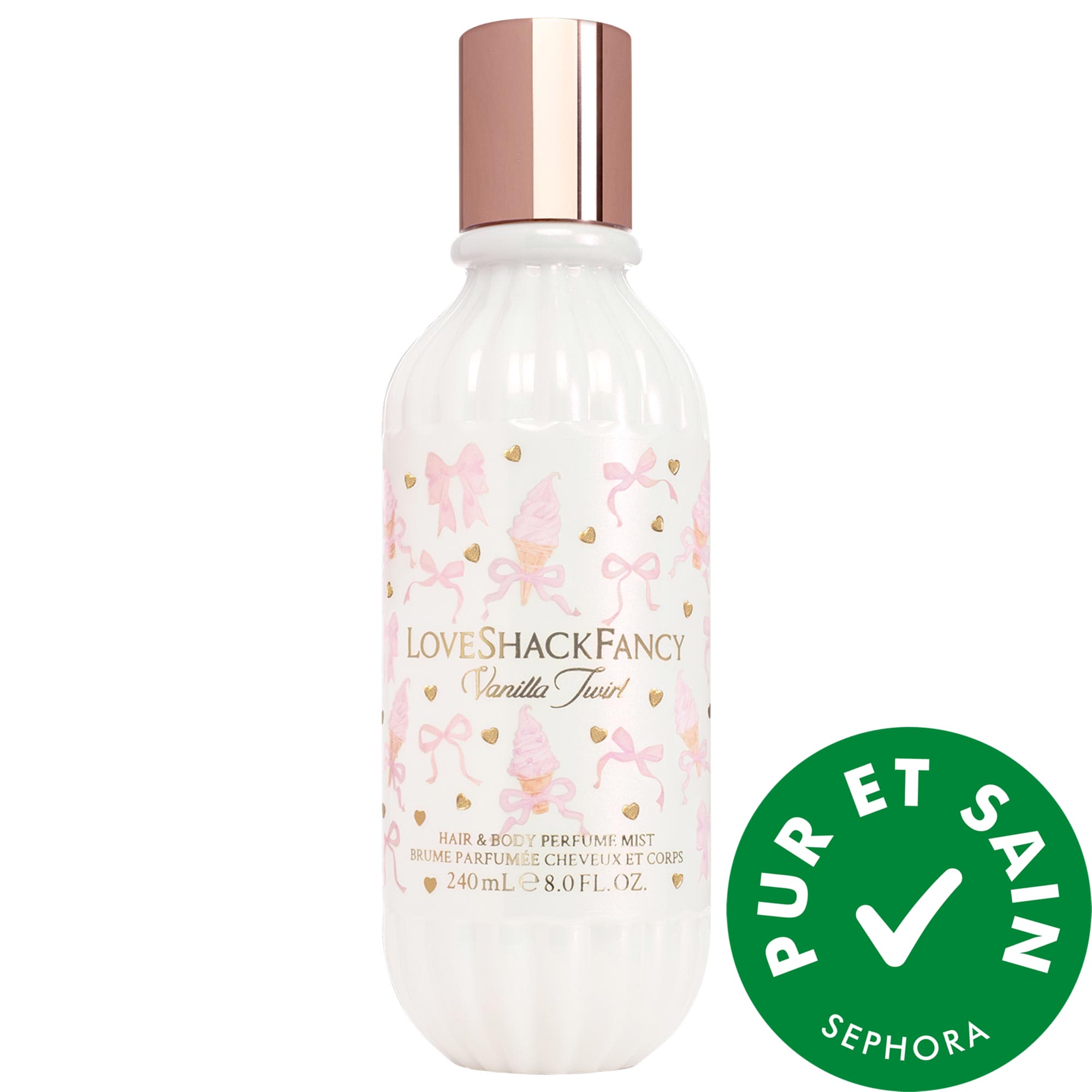 LoveShackFancy Brume parfumée cheveux et corps Vanilla Twirl 8oz/240mL parfum brume