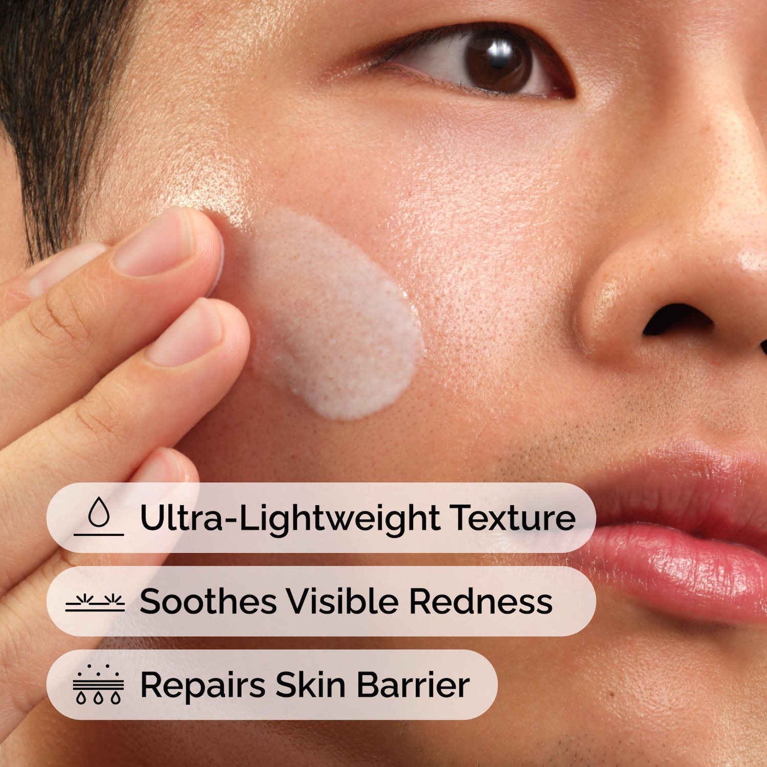 Rice Lipids + Ectoin Microemulsion Moisturizer for Soothing
