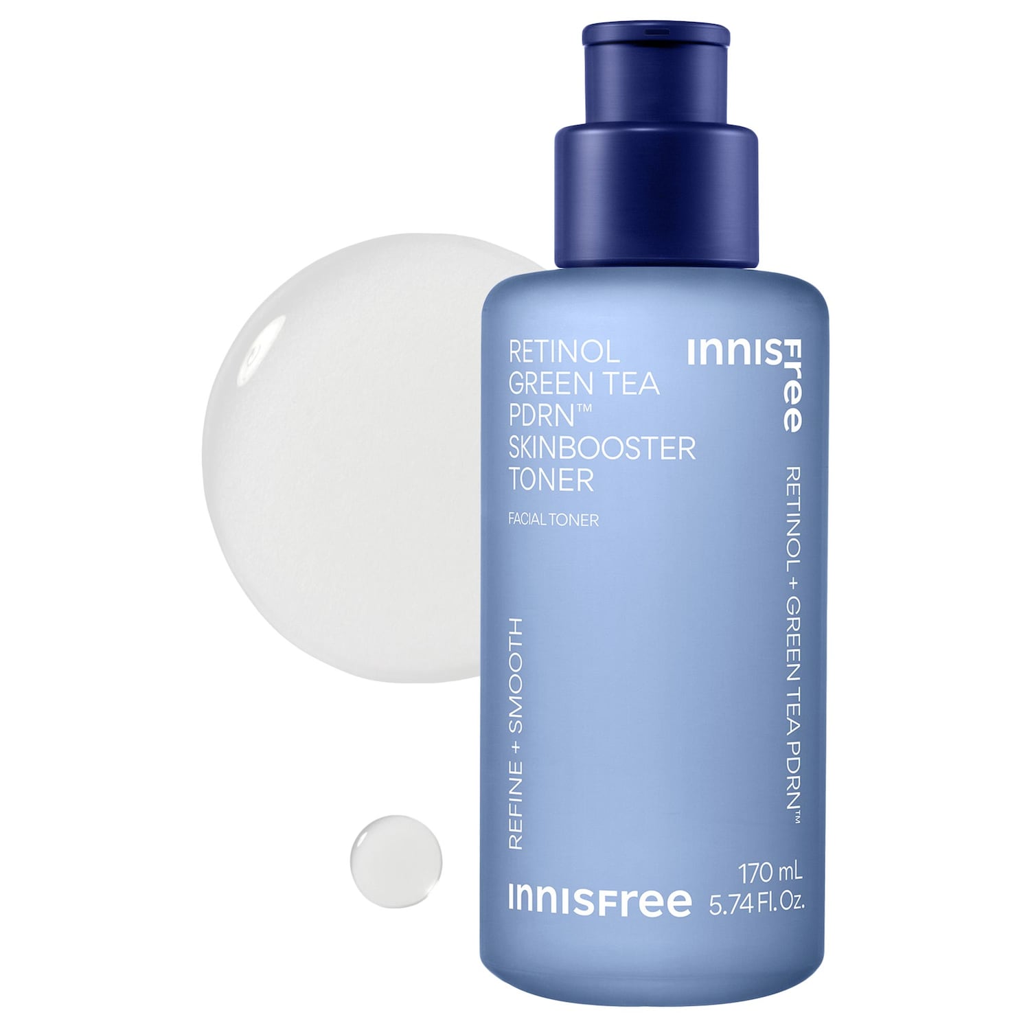 Тонер с ретинолом, зелёным чаем и Pdrn innisfree для гладкости и упругости — фото 1