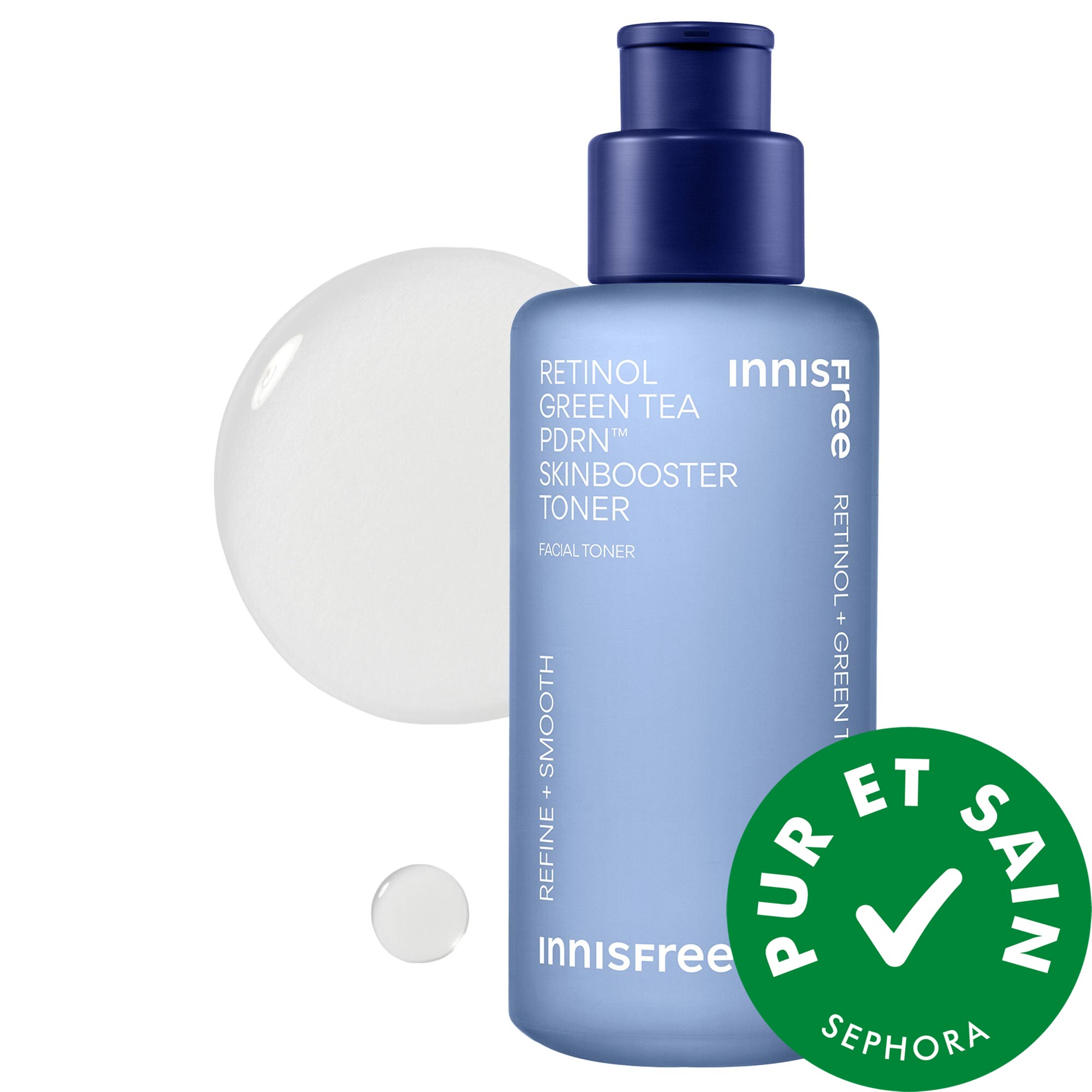 innisfree Tonique au rétinol, au thé vert et au PDRN™ pour lisser et raffermir 5.74 oz/170 ml