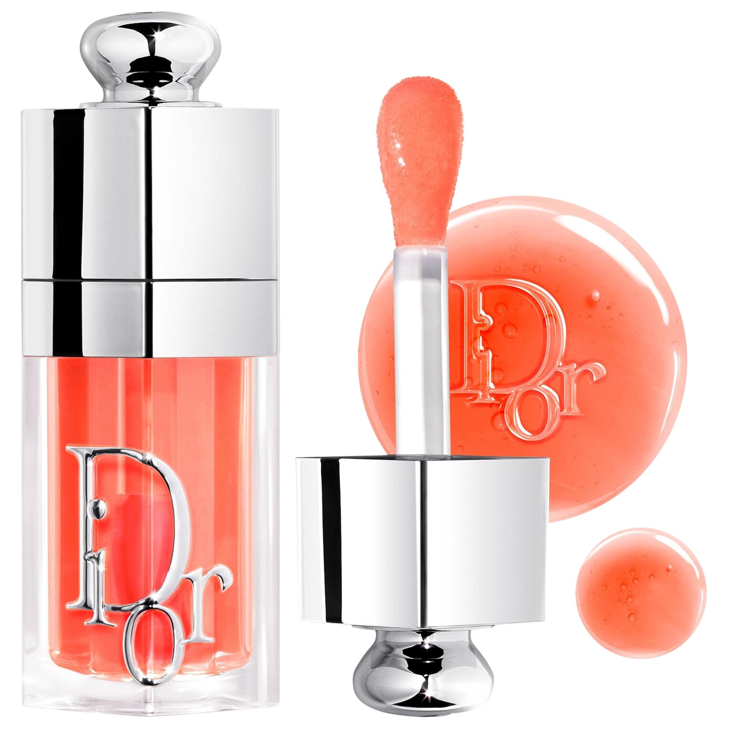 DIOR Lip Glow Oil Hydrating High-Shine Gloss in 041 Peachy