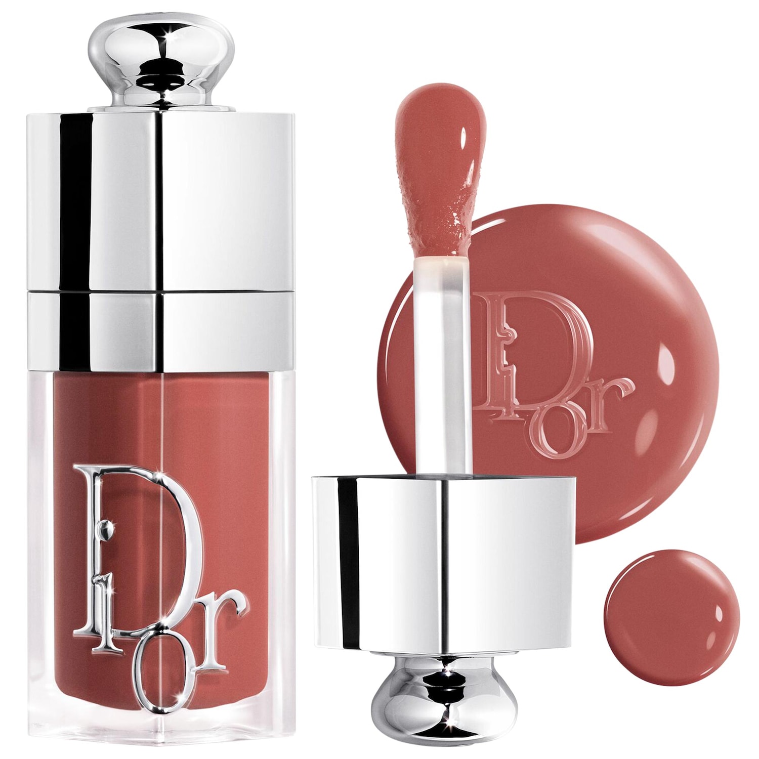 DIOR Lip Glow Oil Hydrating High-Shine Gloss in 081 Latte