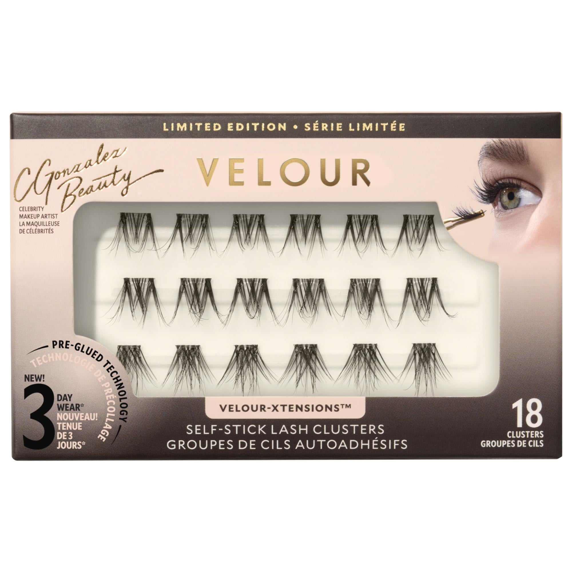 Velour Lashes Velour X C Gonzalez Beauty Self-stick Lash Clusters