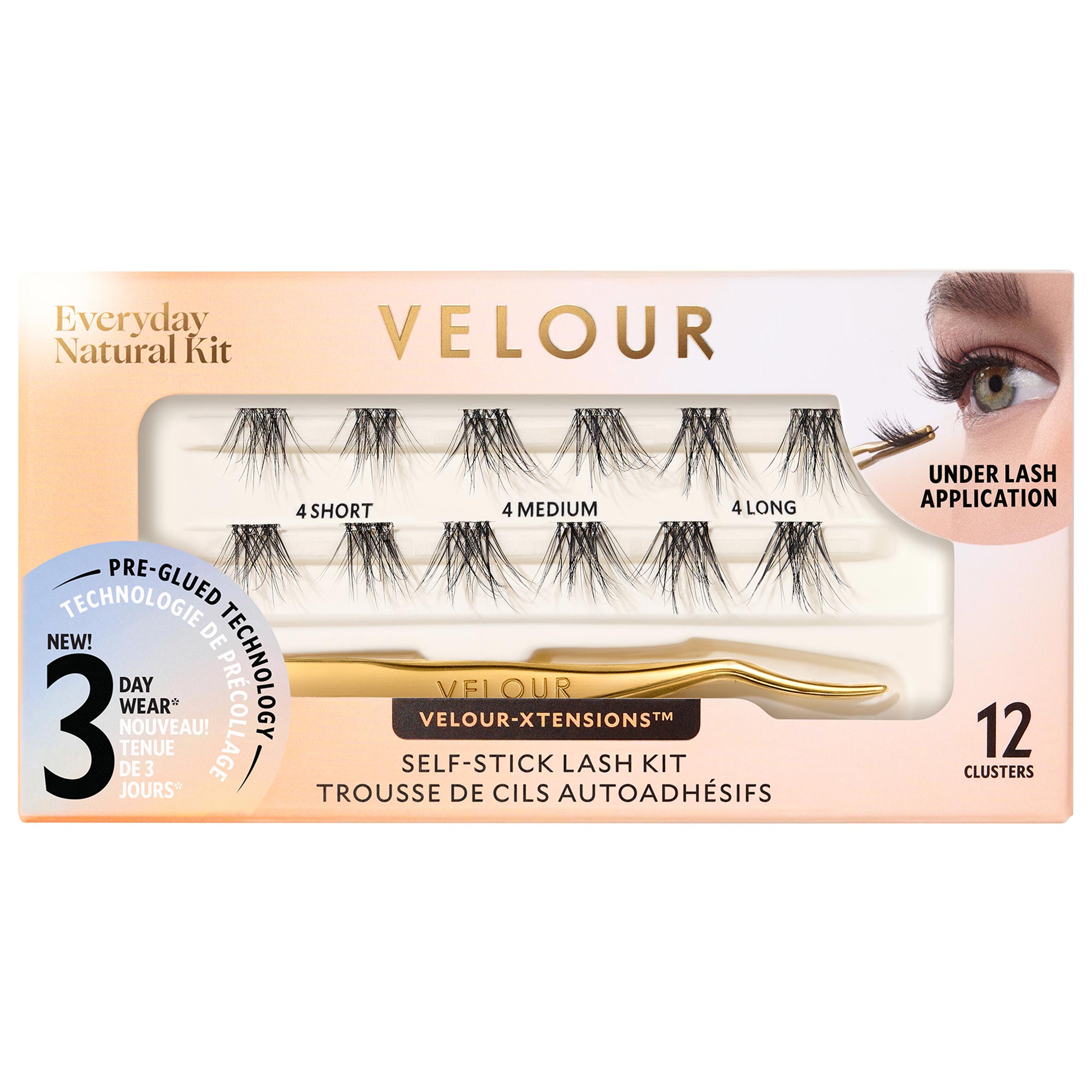 Velour Lashes Velour-xtensions Self-stick Lash Kit In Multi