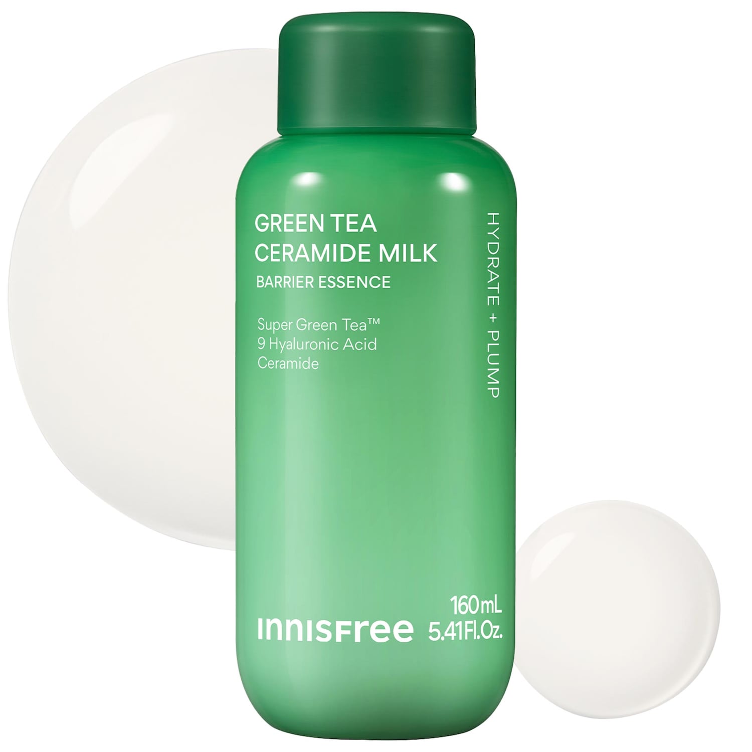 Молочный тонер innisfree Green Tea Ceramide для увлажнения и барьера кожи, сменный блок — фото 1