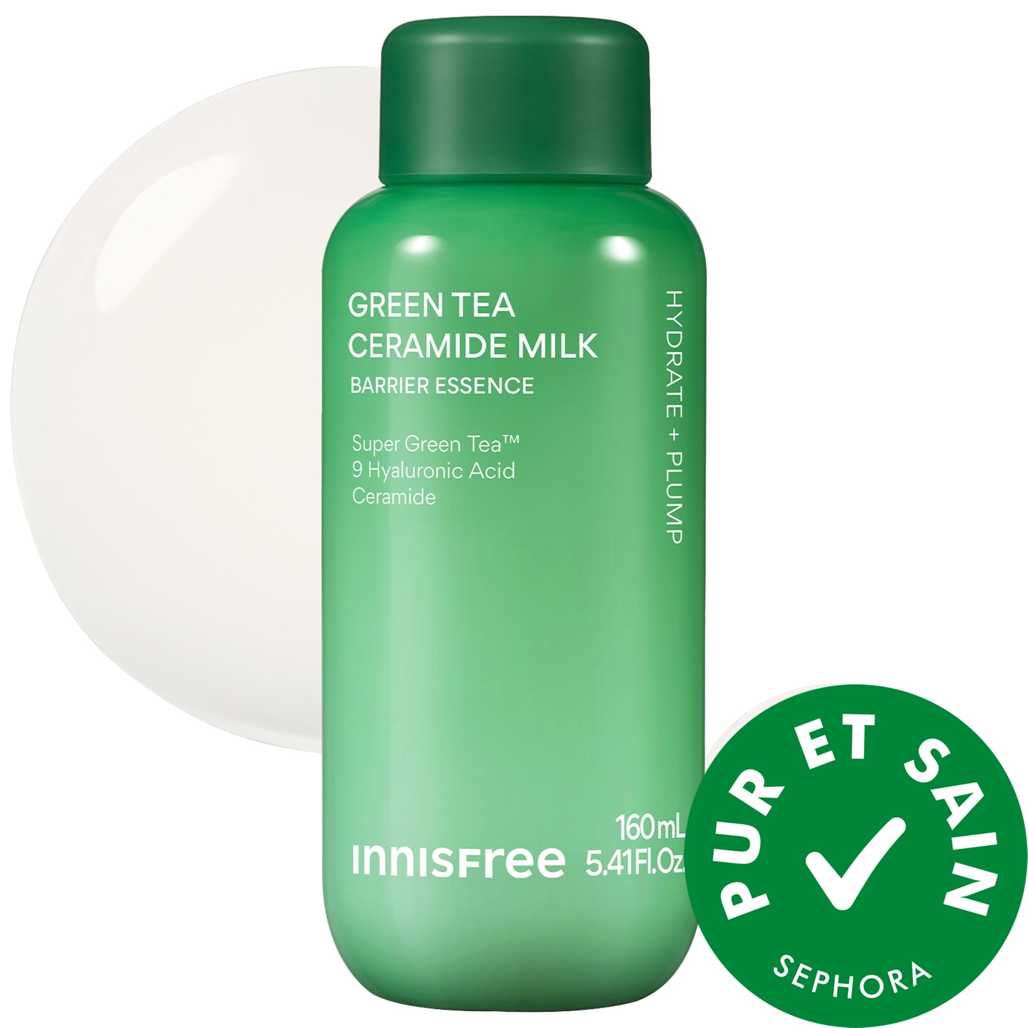 innisfree Lait en poudre de céramide au thé vert pour l'hydratation et la réparation des barrières 5.41 mL