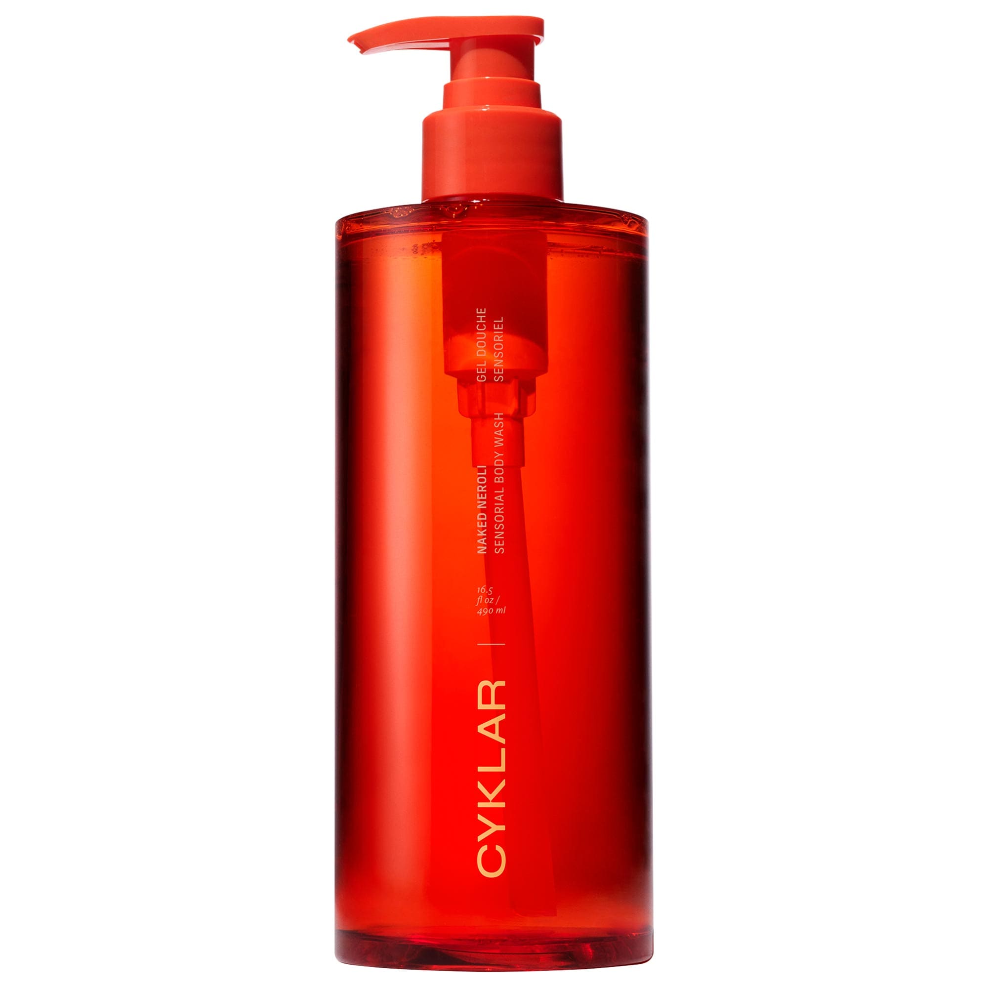 CYKLAR Naked Neroli Sensorial Body Wash for Moisture Barrier 16.5 fl oz/490 mL