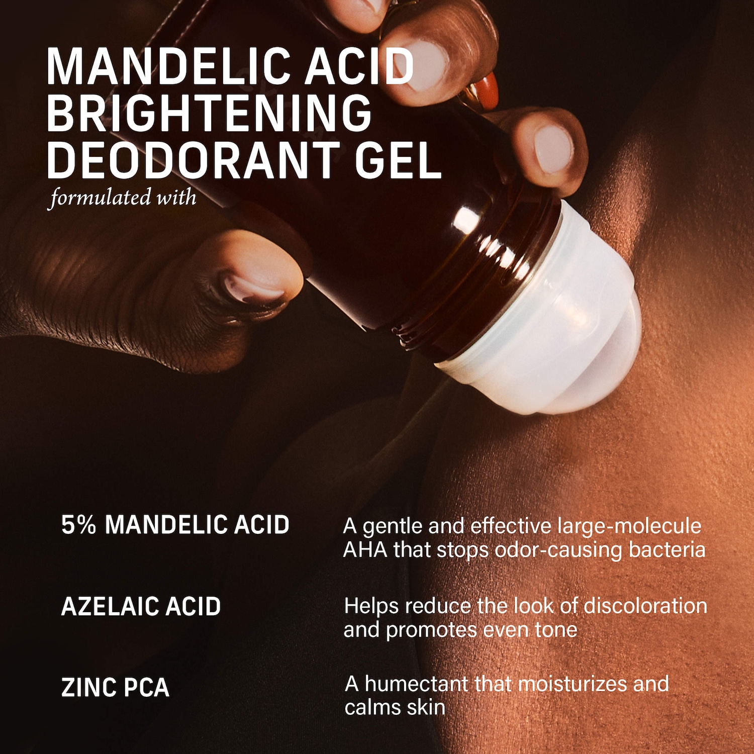 Vanilla Verve Mandelic Acid Brightening Deodorant Gel with 48-Hour