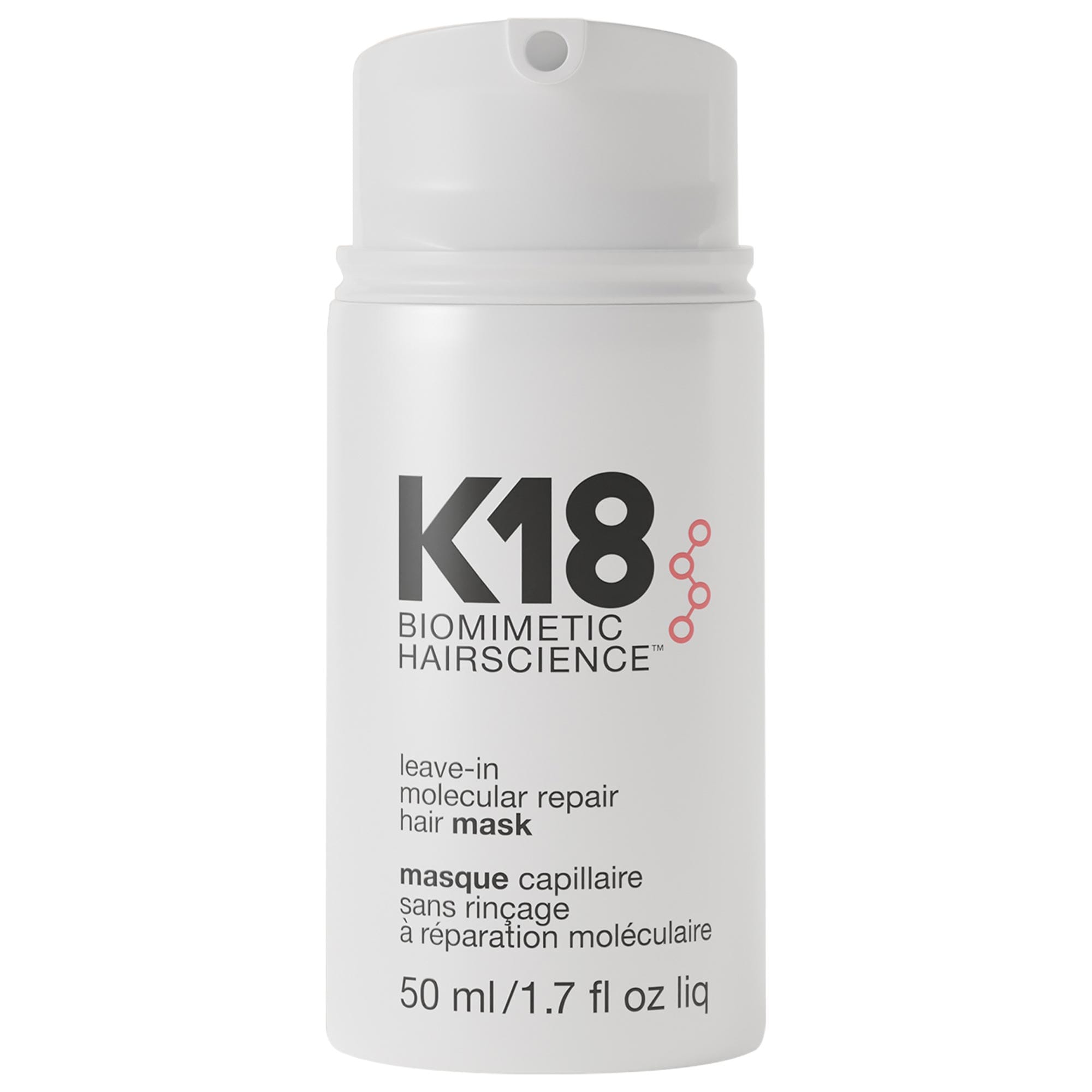 K18 Biomimetic Hairscience Leave-In Molecular Repair Hair Mask 1.7 fl oz/50 mL