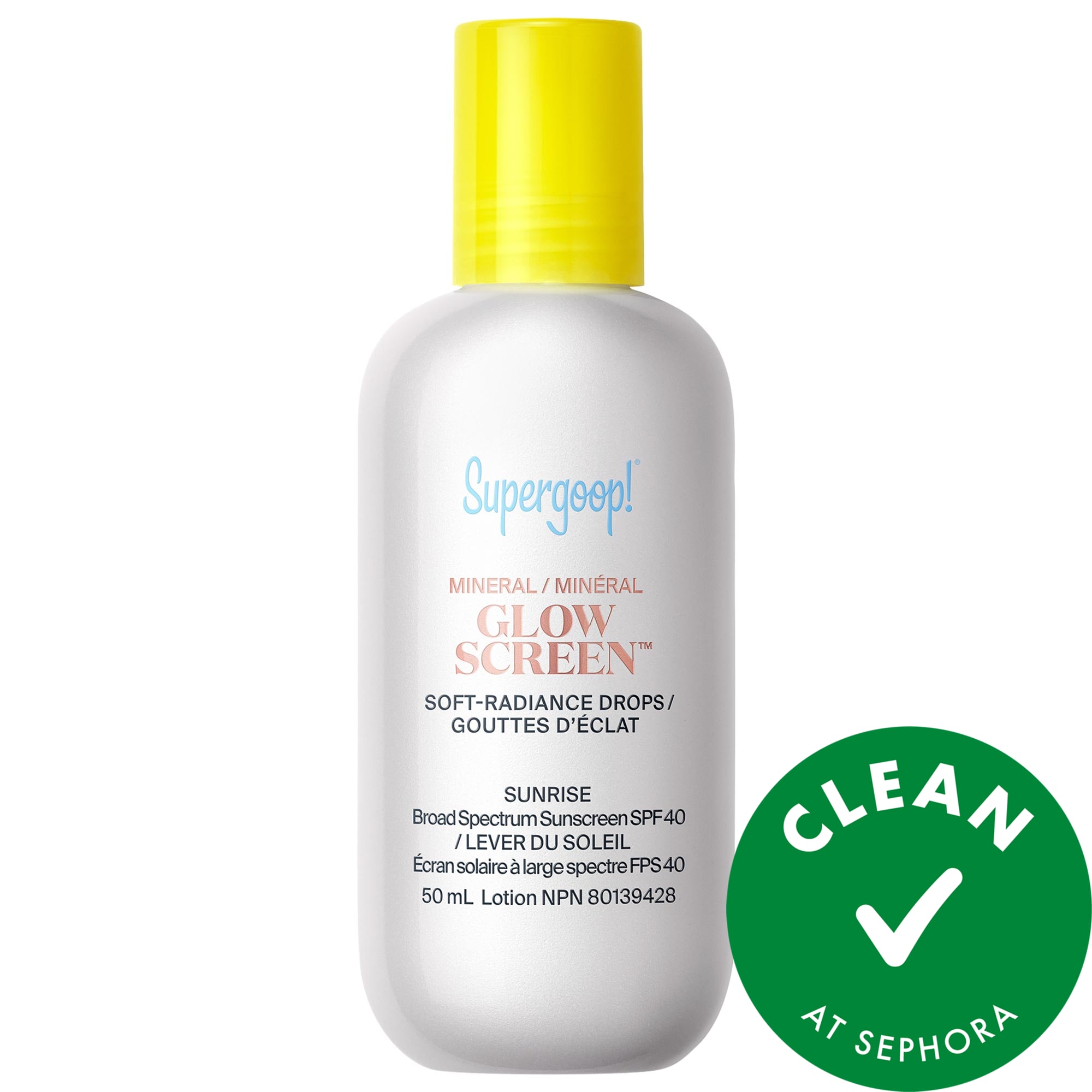 Supergoop! Glowscreen Soft-Radiance Drops Mineral SPF 40 1.7 oz/50 ml
