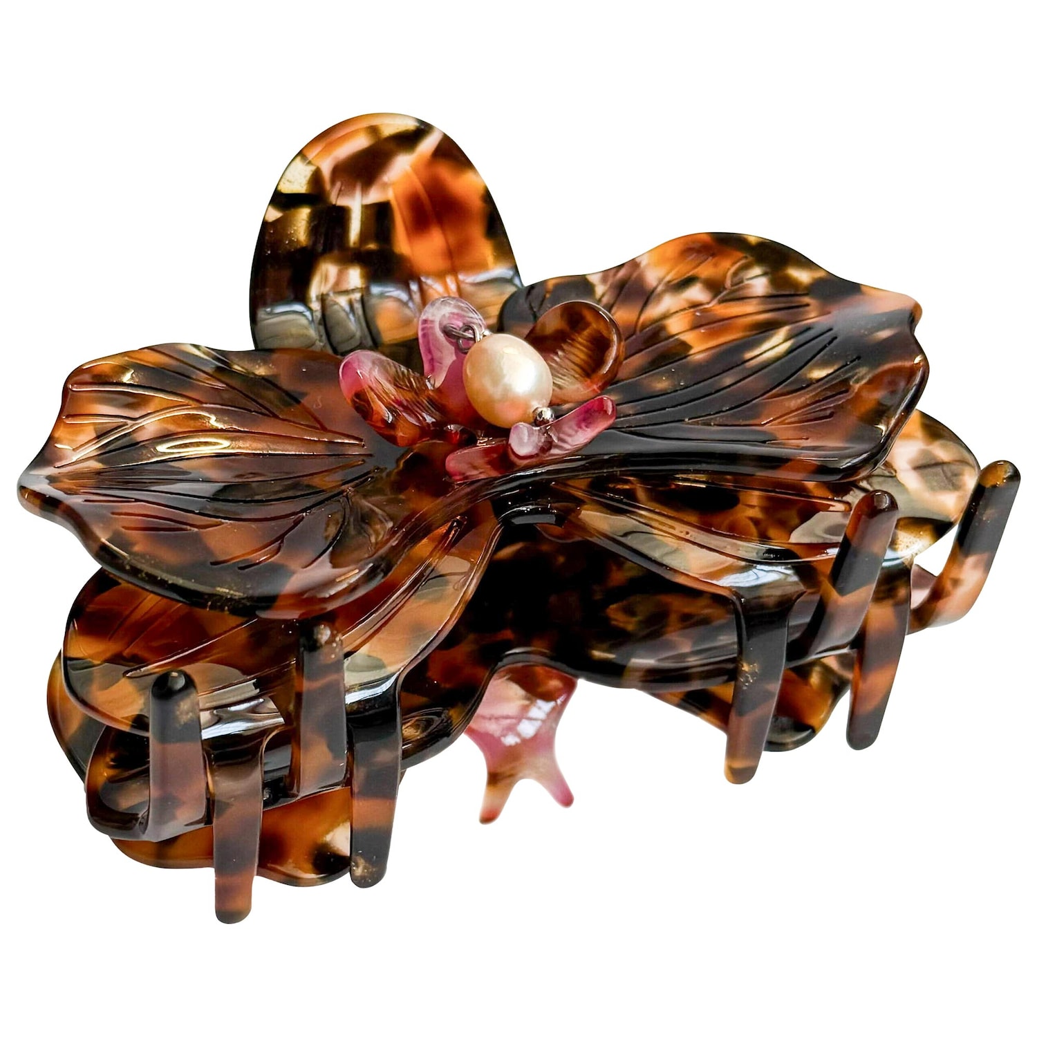 Заколка-краб Chunks Medium Orchid, Leopard — фото 1