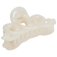 Chunks - Large Heart Loop Hair Claw Clip in Opal