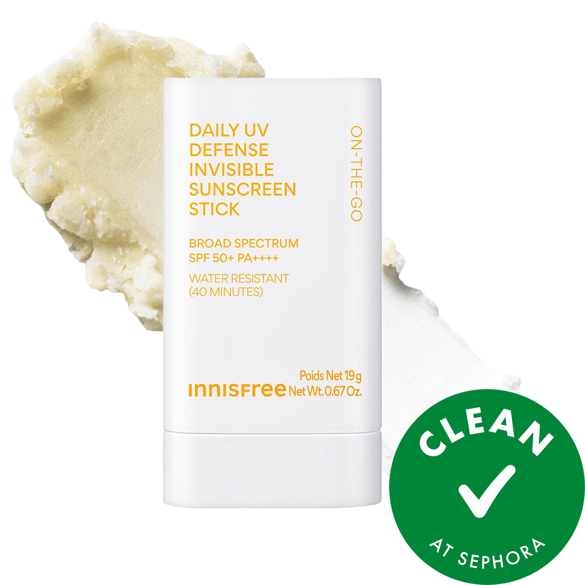 innisfree Daily UV Invisible Korean Sunscreen Stick SPF 50+ PA++++ for Face & Body 0.67 oz/19 ml