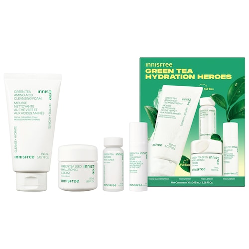 Набор увлажняющих средств innisfree Green Tea Hydration Heroes с гиалуроновой кислотой