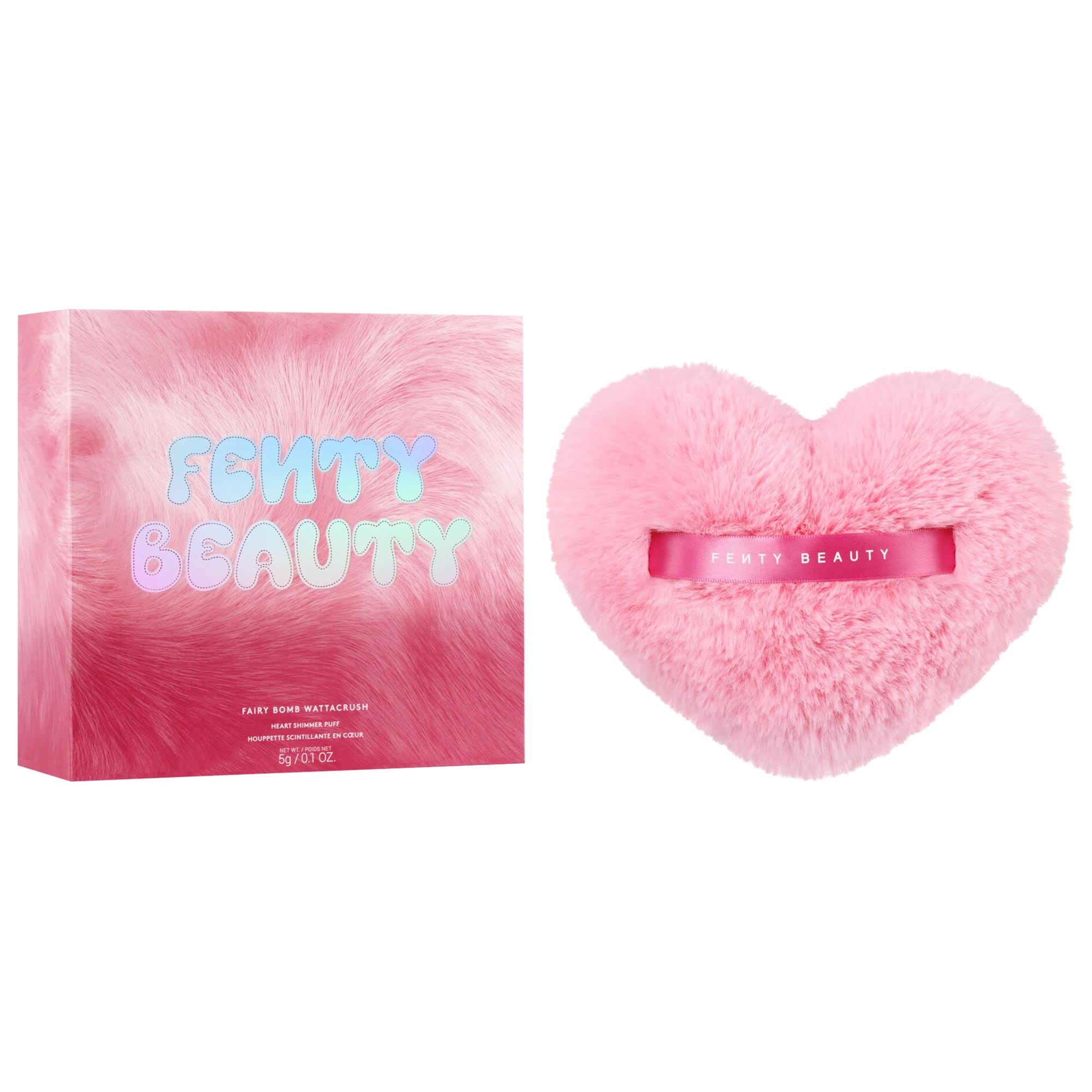 FAIRY BOMB WATTACRUSH HEART-SHAPED SHIMMER PUFF - Fenty Beauty by