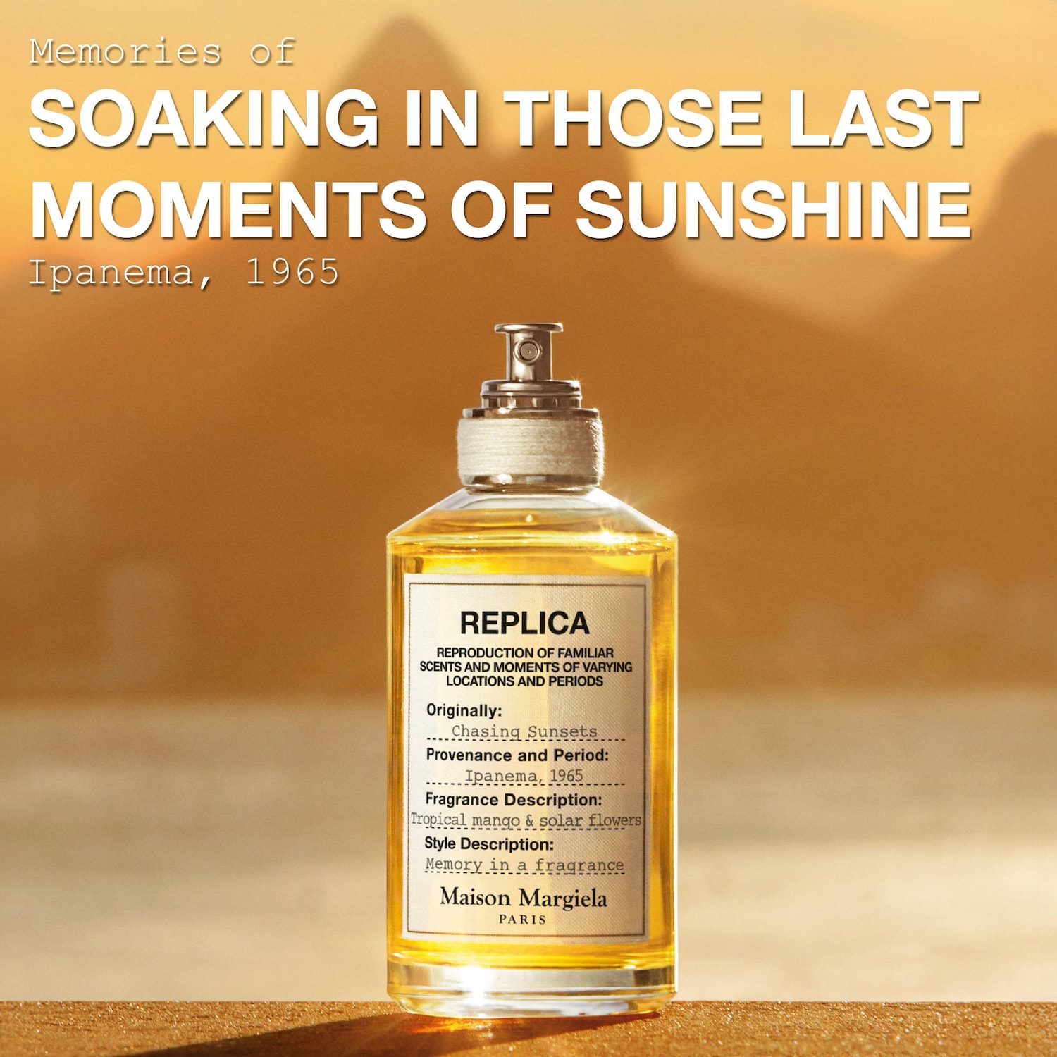 REPLICA' Chasing Sunsets Eau de Toilette Travel Spray with Mango