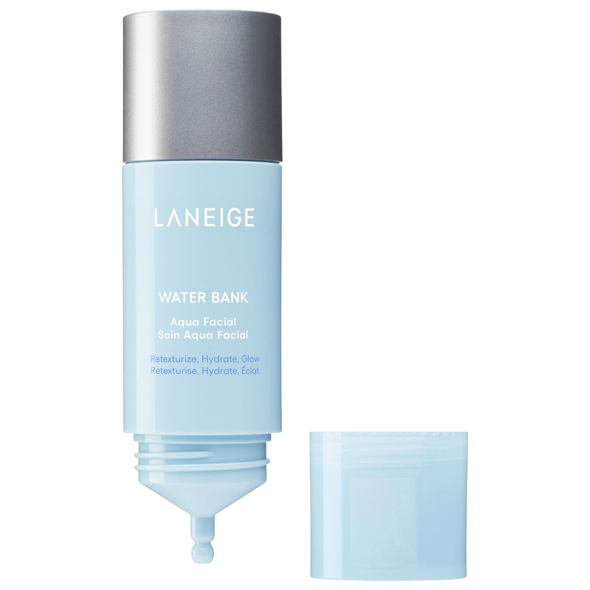 LANEIGE Water Bank Aqua Facial Serum BHA + AHA - Gently Exfoliate, Hydrate & Glow 1.01 oz/30 ml