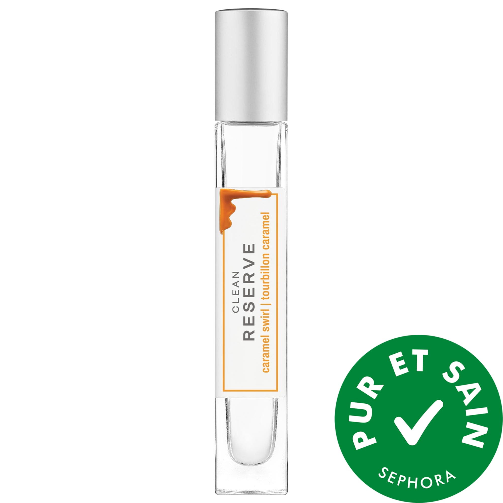 CLEAN RESERVE Eau de parfum Tourbillon de caramel avec vaporisateur de voyage White Musk .34 OZ/10 ML eau de parfum spray