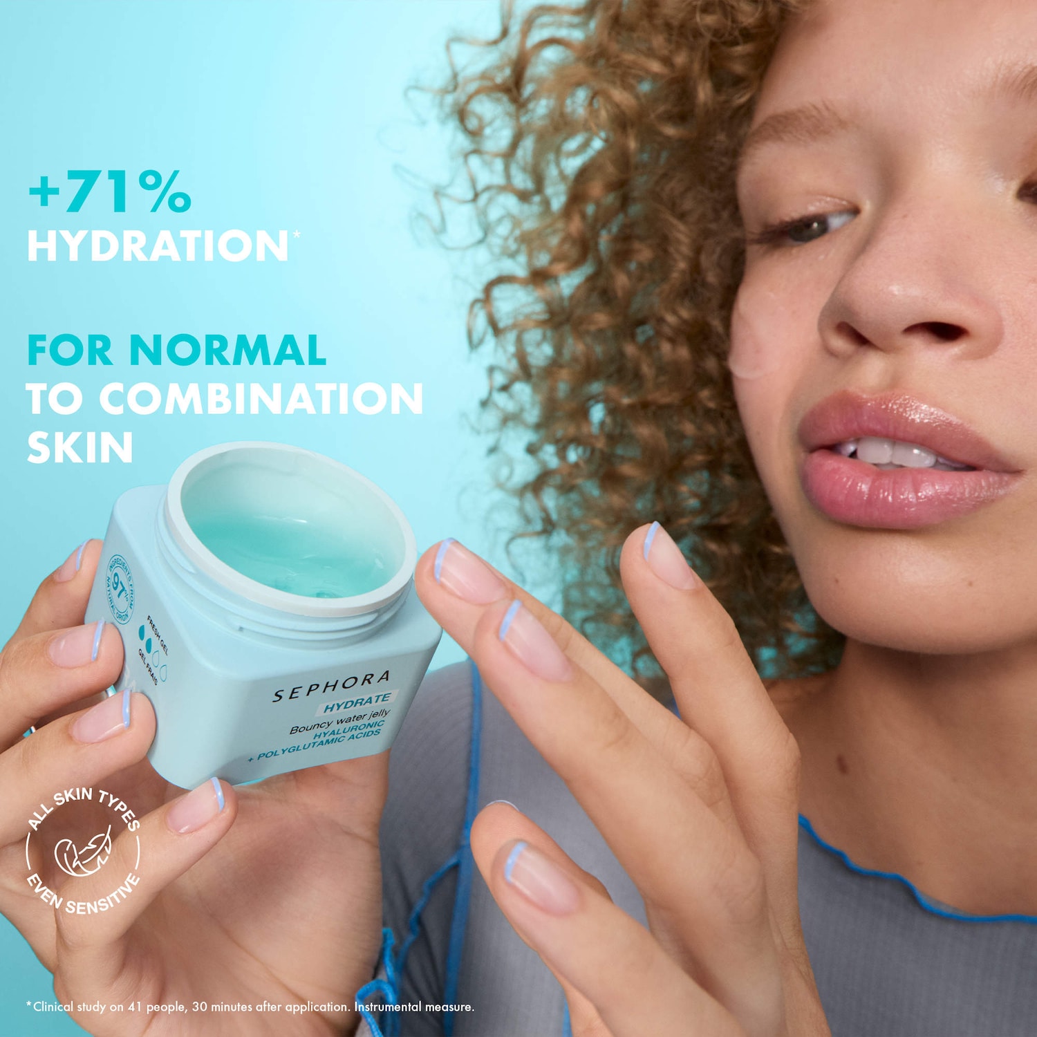 HYDRATE - Bouncy Water Jelly with Hyaluronic + Polyglutamic Acids