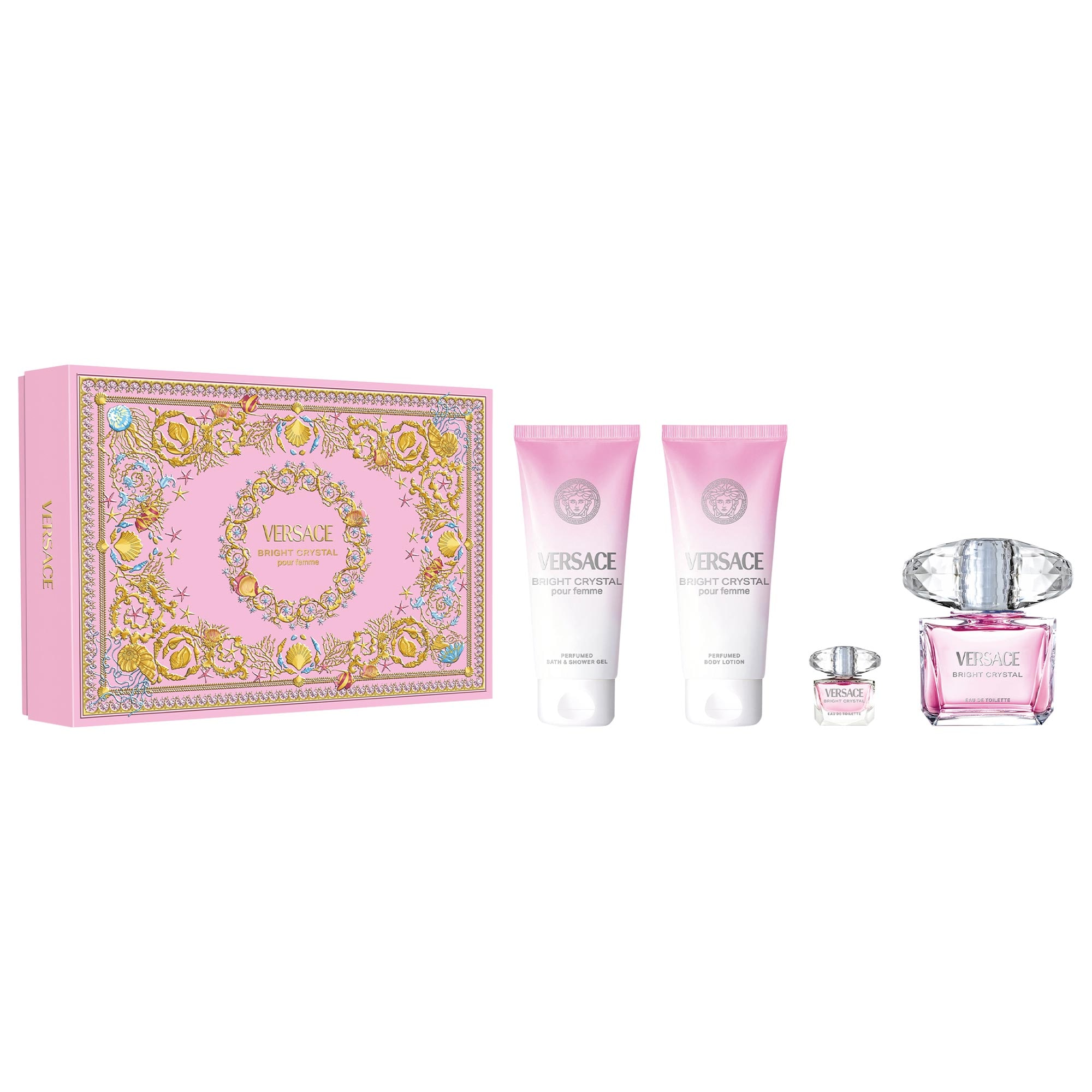 VERSACE ブライトクリスタル オードトワレ 90ml ギフトセット Bright Crystal Perfume Gift Set - Versace | Sephora