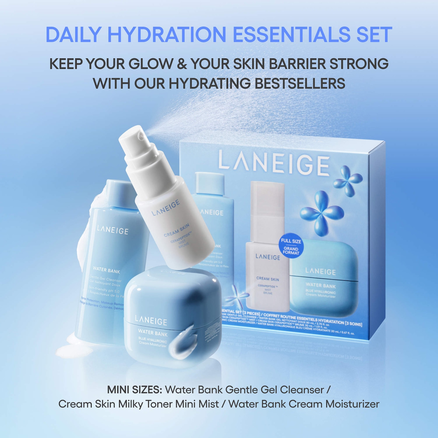 Daily Hydration Minis Essential Set - LANEIGE | Sephora