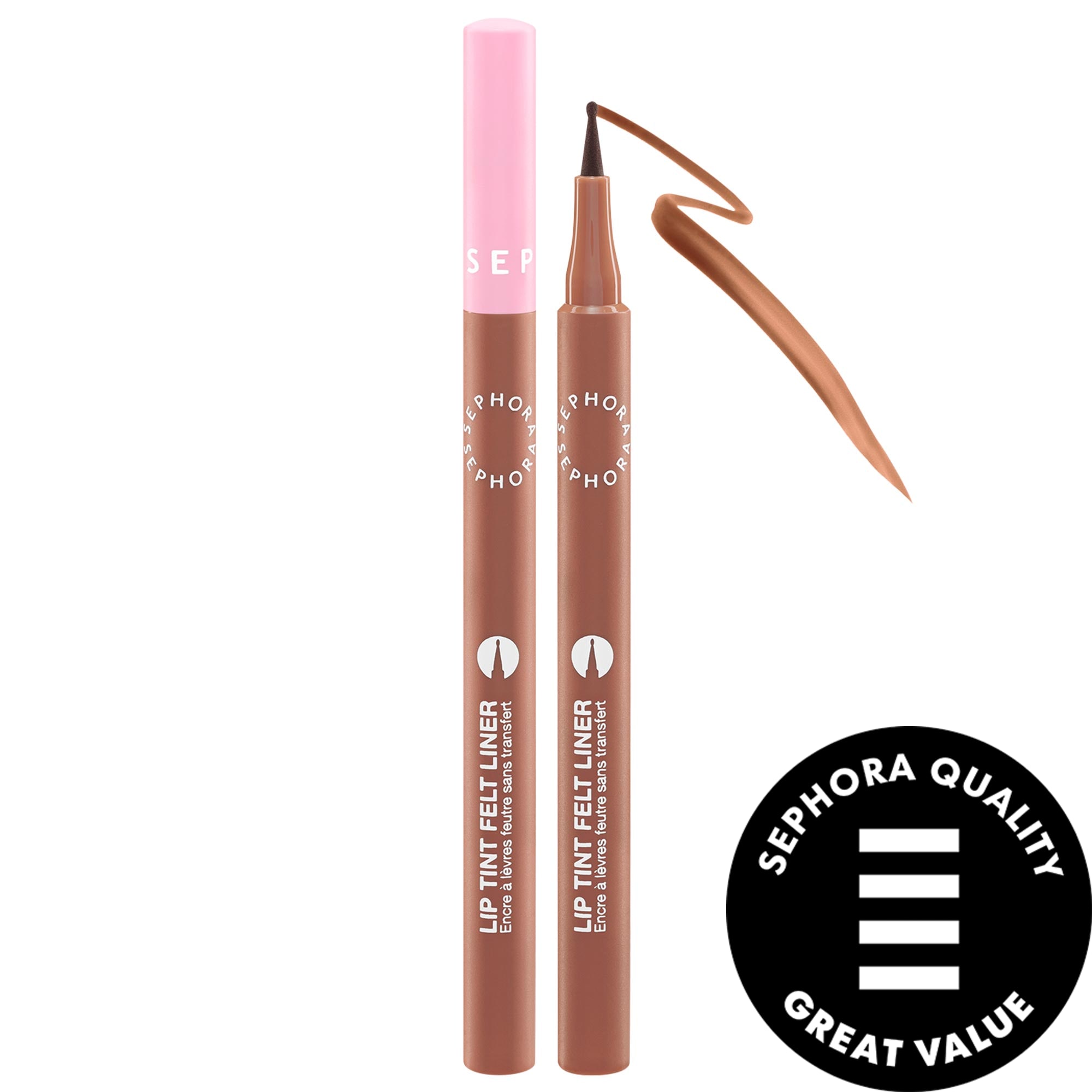 SEPHORA COLLECTION Lip Tint Felt Lip Stain & Liner 04 Cocoa Swipe 0.03 oz/1 g