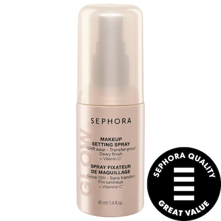 Mini Glow 12HR Wear Transferproof Makeup Setting Spray with Vitamin C