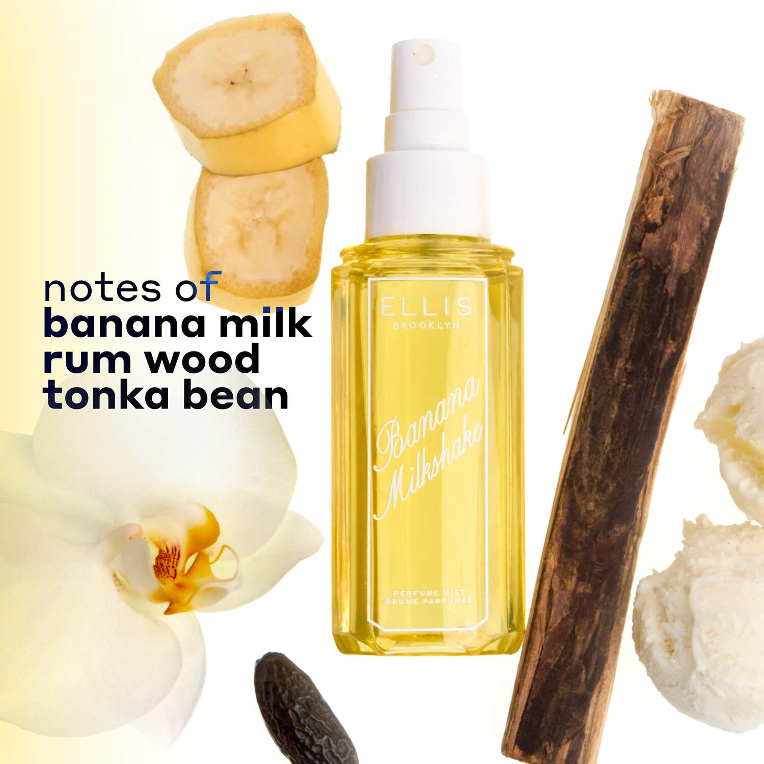 Mini BANANA MILKSHAKE Hair and Body Fragrance Mist - Ellis