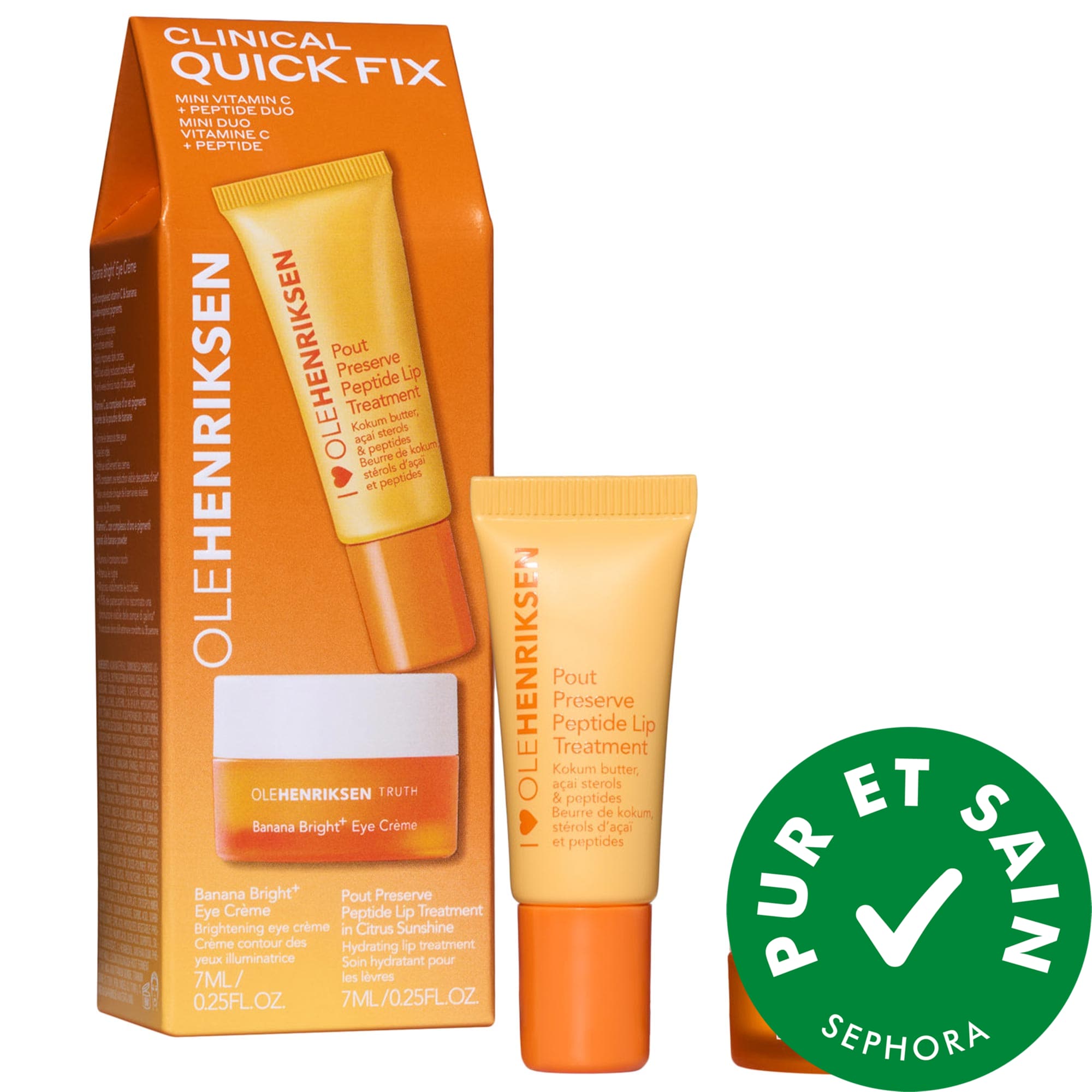 OLEHENRIKSEN Clinical Quick Fix Mini Vitamin C + Peptide Duo 0.25oz/0.25oz/7ml/7ml