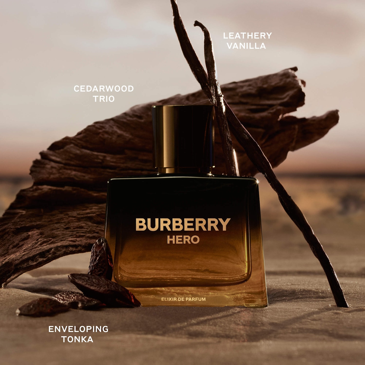 Hero Elixir de Parfum with Vanilla, Leather, and Cedarwood