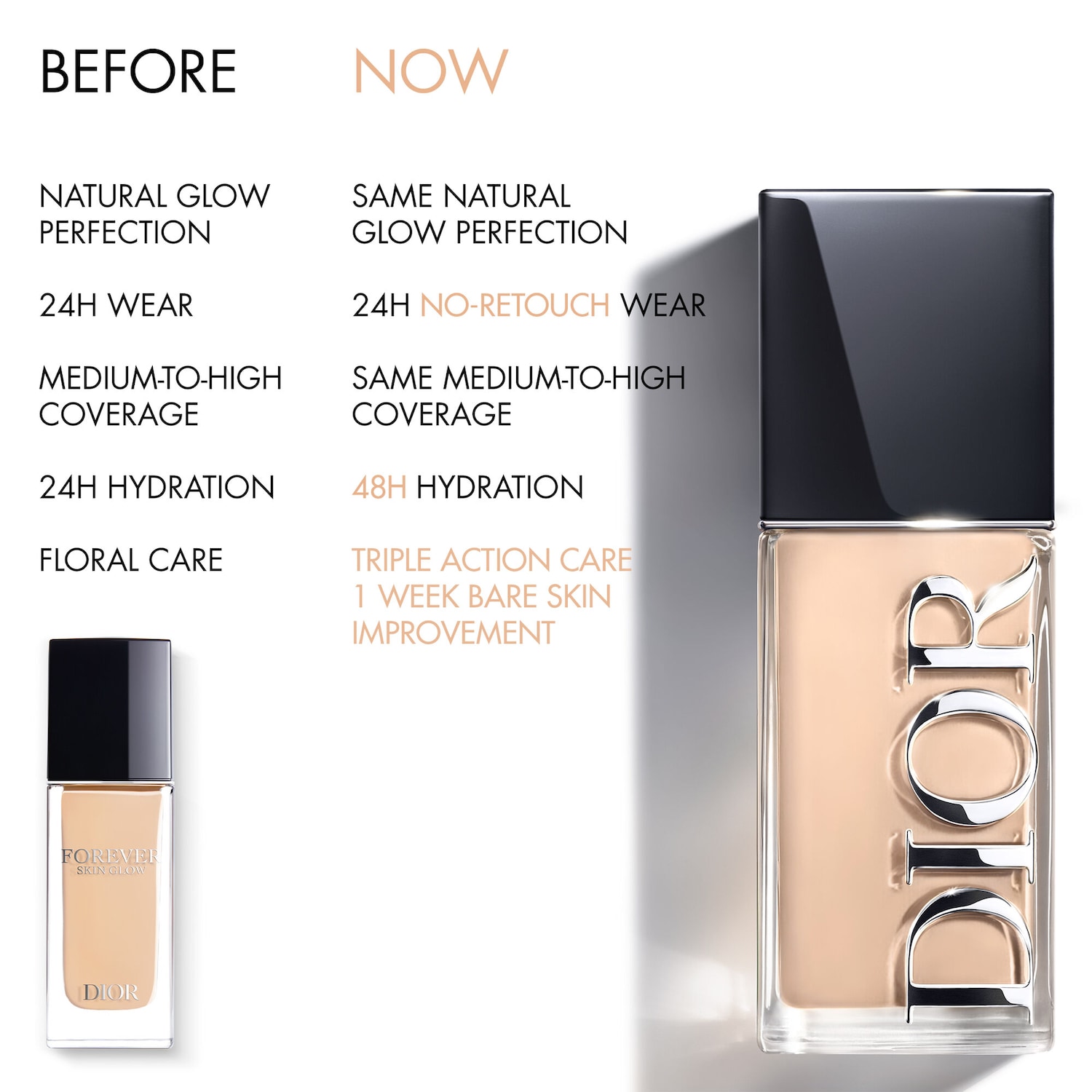 ファンデーション Dior Forever Skin Glow 30ml Forever Skin Glow Liquid Foundation 24HR Wear - DIOR | Sephora