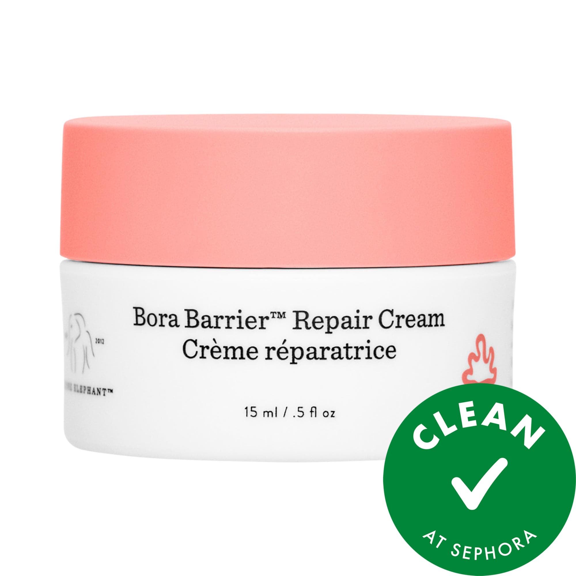 Drunk Elephant Mini Bora Barrier Rich Repair Cream with 6-Butterlipid Complex 0.5 oz/15ml
