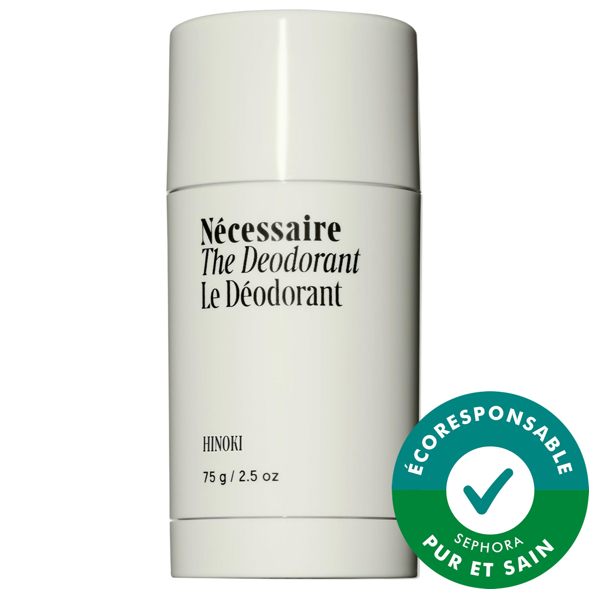 Nécessaire Hinoki Deodorant - Aluminum-Free Extra-Strength Mandelic Acid Deodorant 2.5 oz/73.9 mL