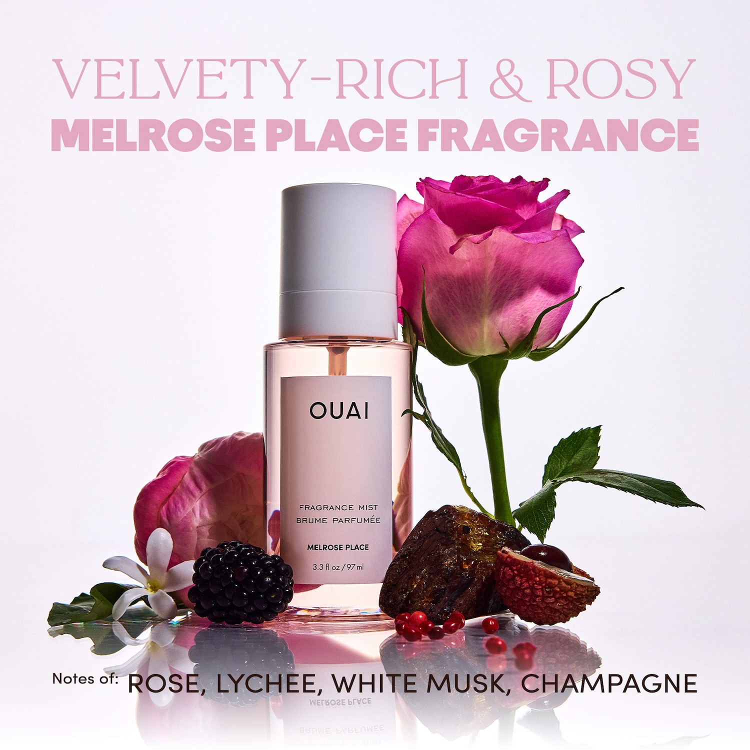 Melrose Place Hair and Body Mist with Rose + Champagne - OUAI