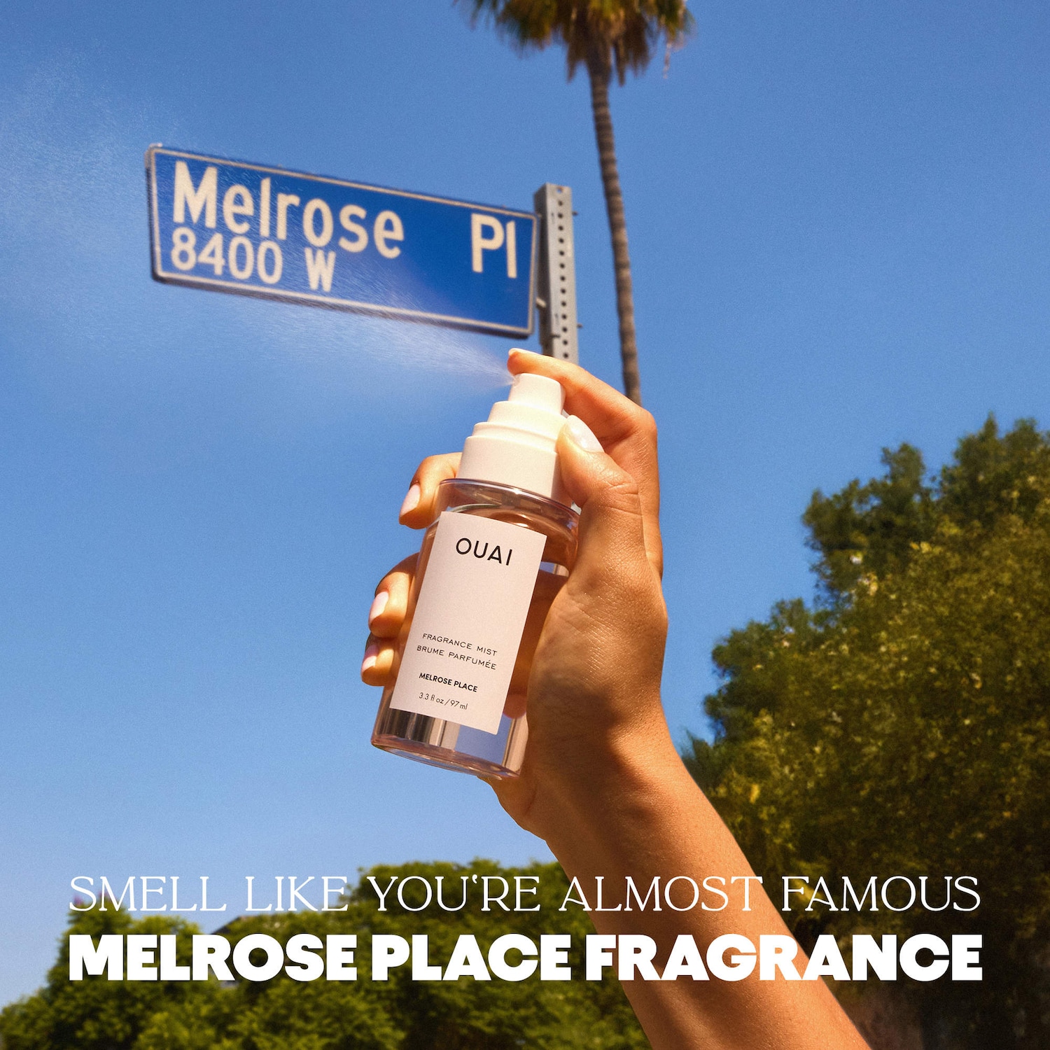 Melrose Place Hair and Body Mist with Rose + Champagne - OUAI