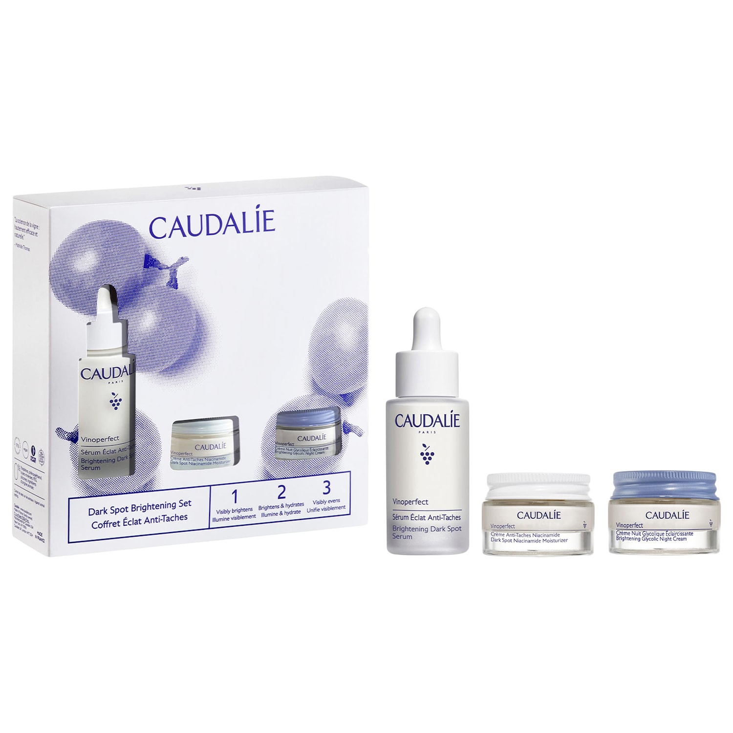 Осветляющий набор против пигментных пятен и неровного тона Caudalie Vinoperfect — фото 1