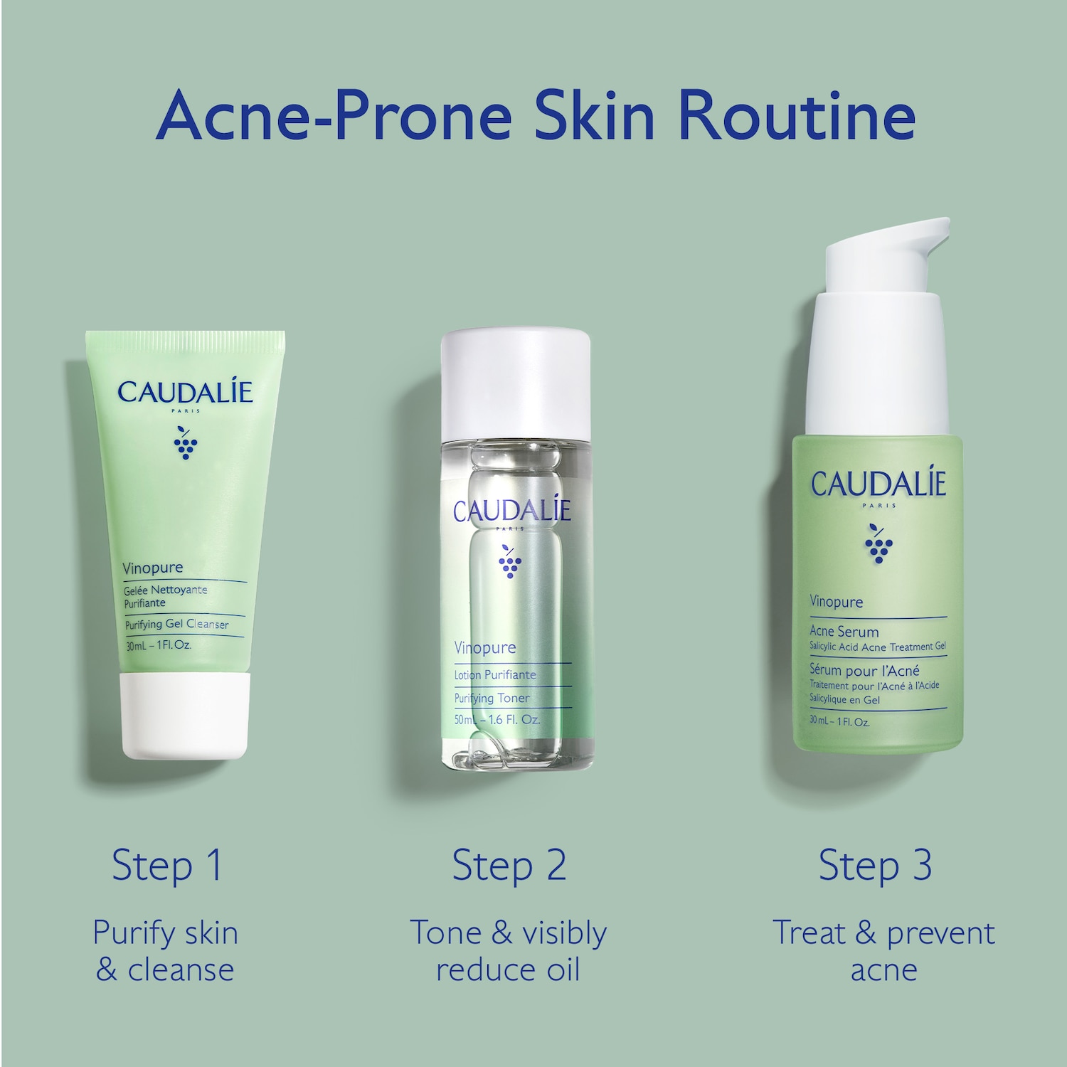 Vinopure Acne-Prone Skin Essentials Set​ - Caudalie | Sephora