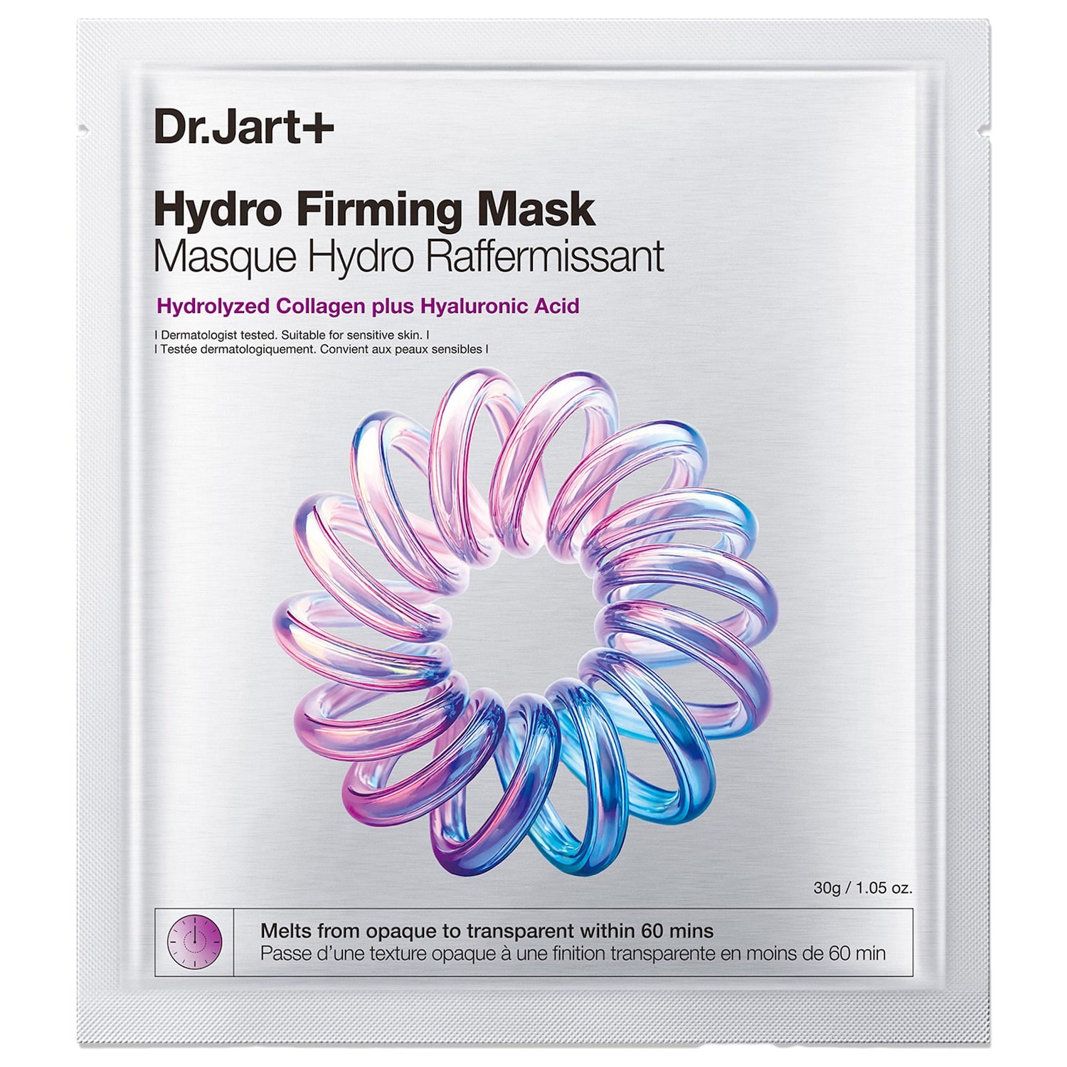 Корейская укрепляющая маска для лица Dr. Jart+ Hydro Firming с гидролизованным коллагеном — фото 1