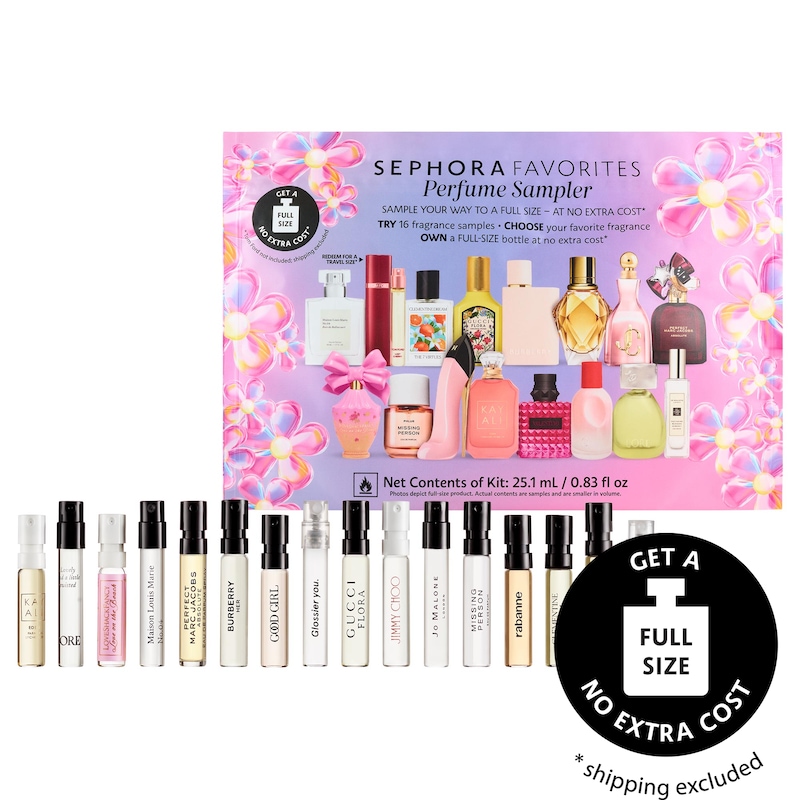Flirty Trending Scents Perfume Sampler Set w/ Redeemable Voucher